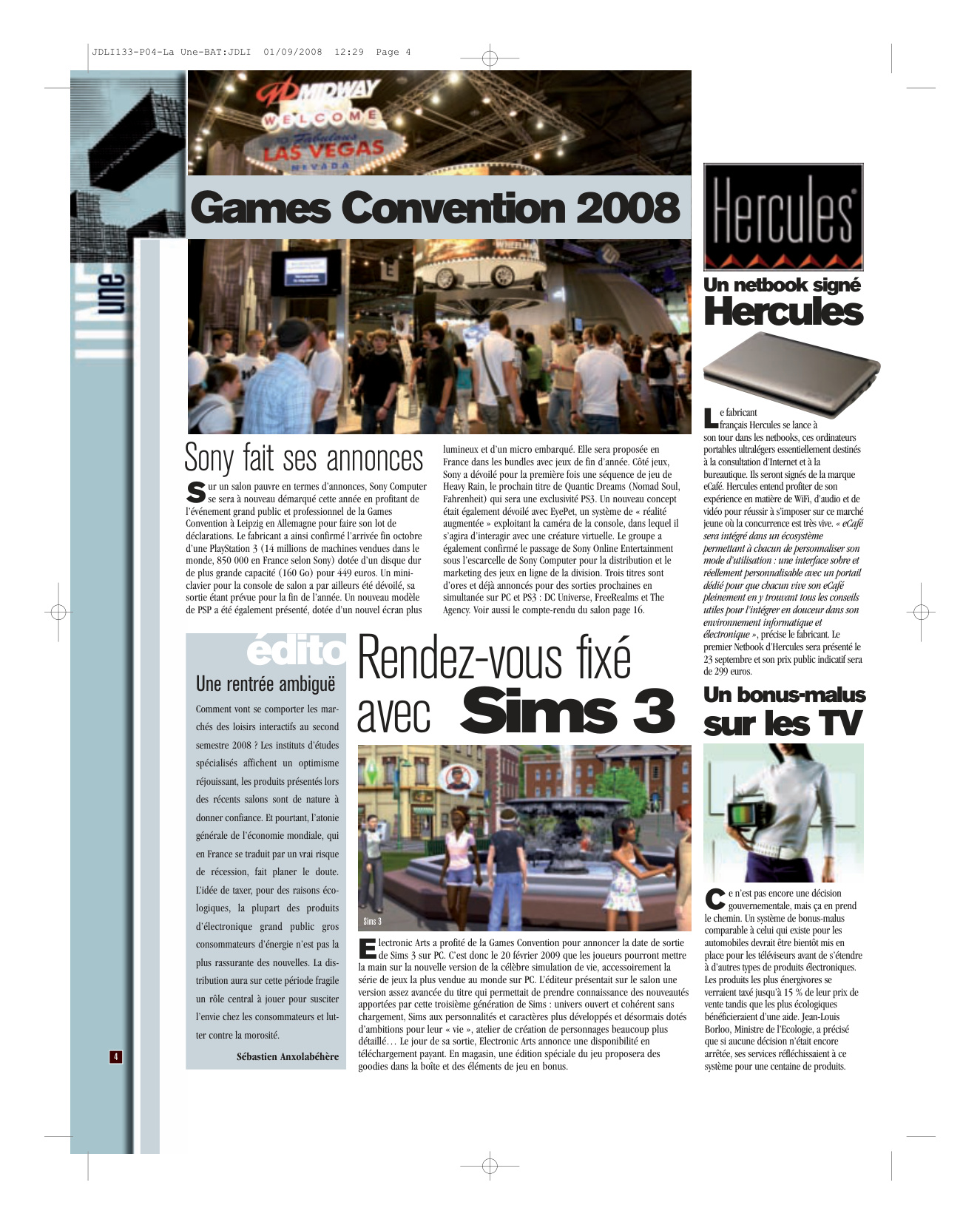 Première page de jdli numero133 03