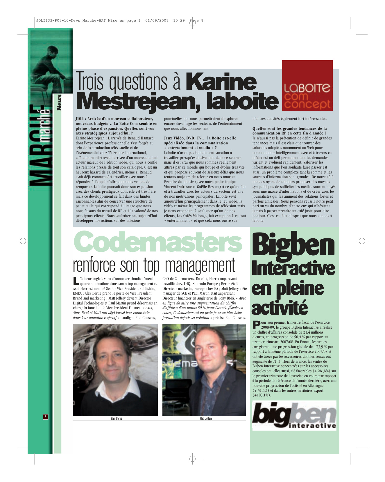 Première page de jdli numero133 07