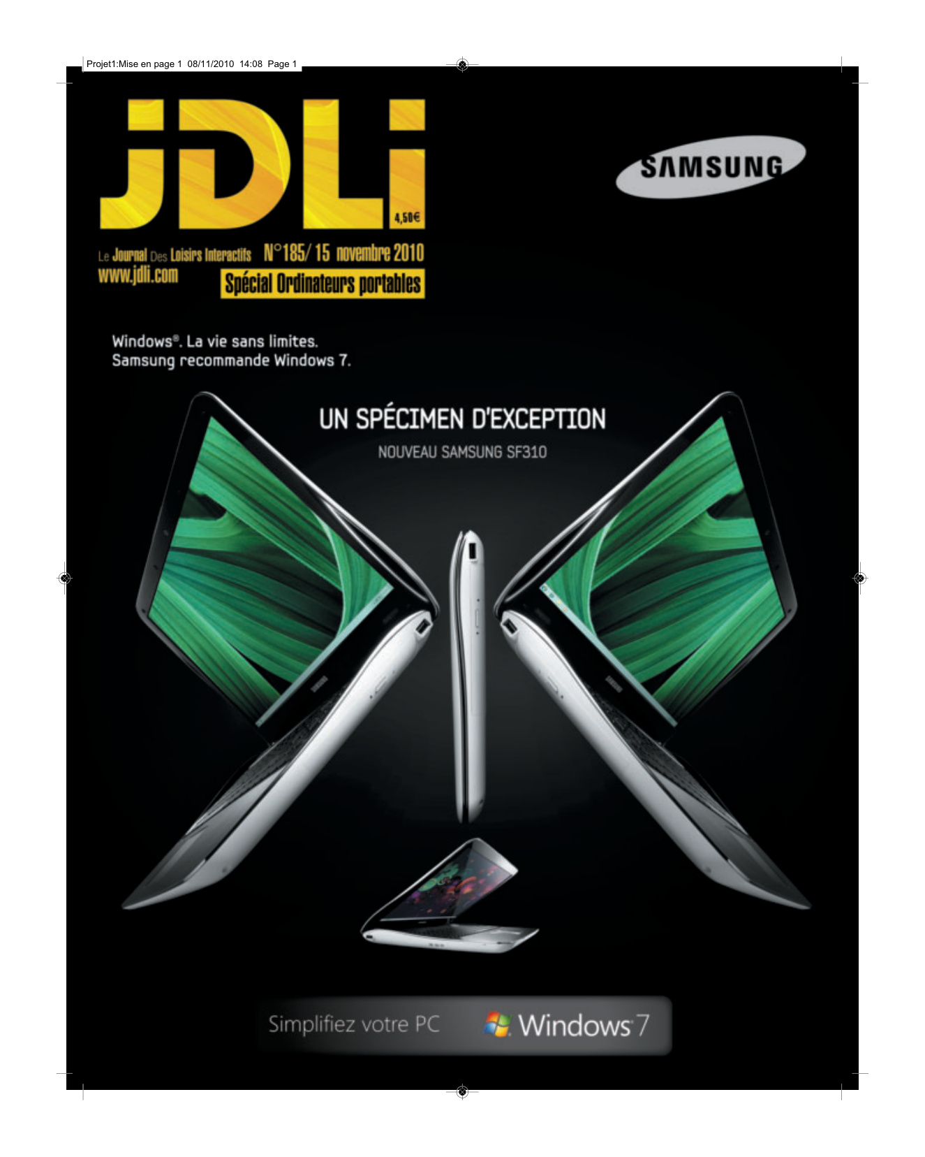 Première page de jdli numero185