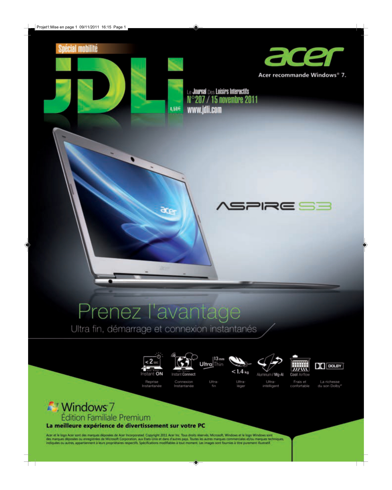 Première page de jdli numero207