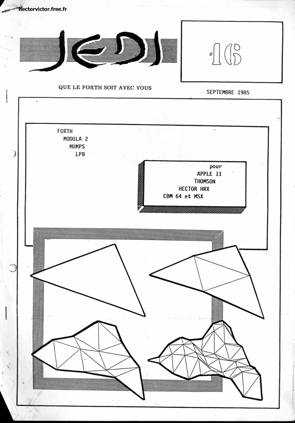 Première page de jedi numero16