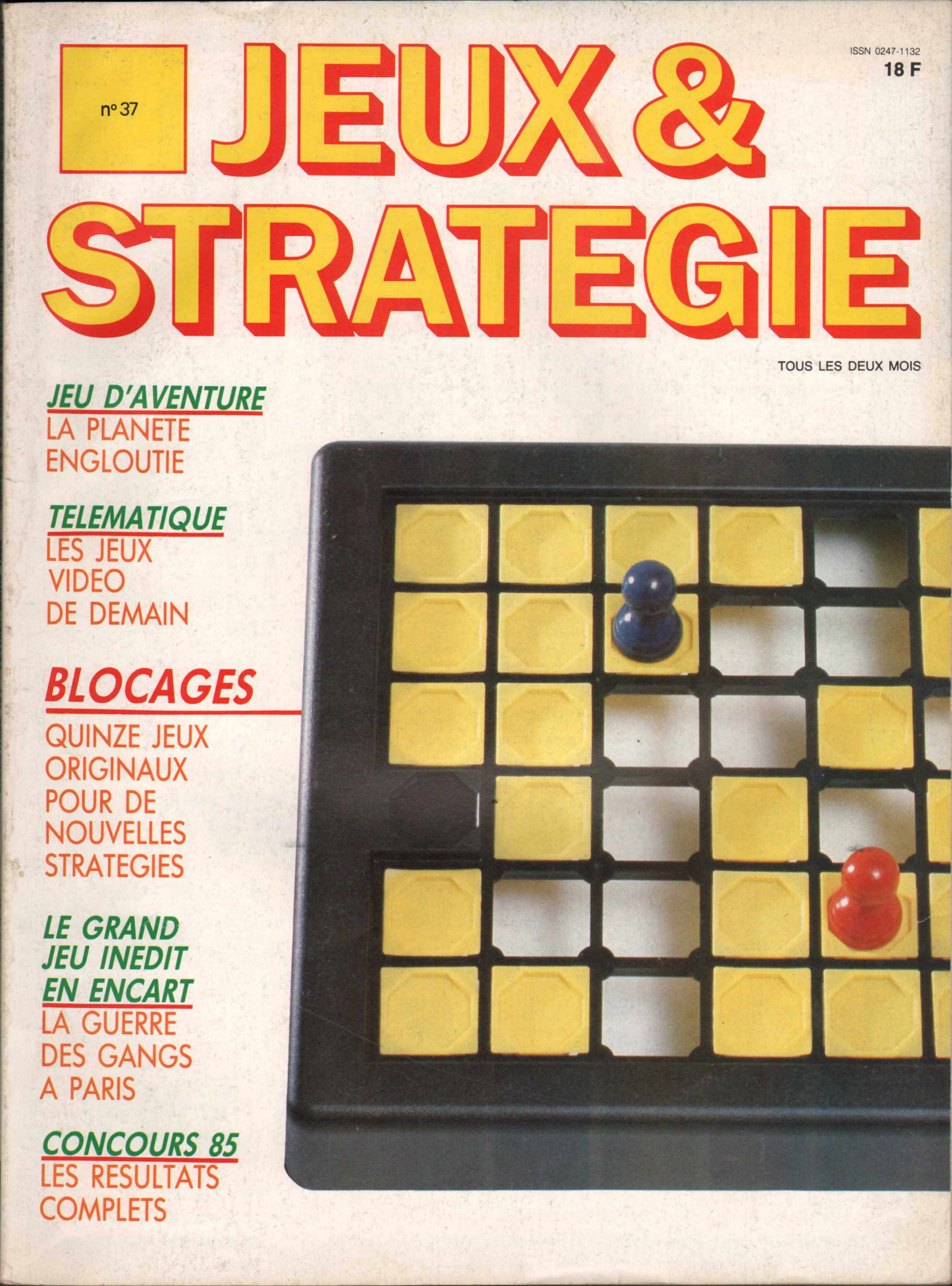 Première page de jeuxetstrategie numero037