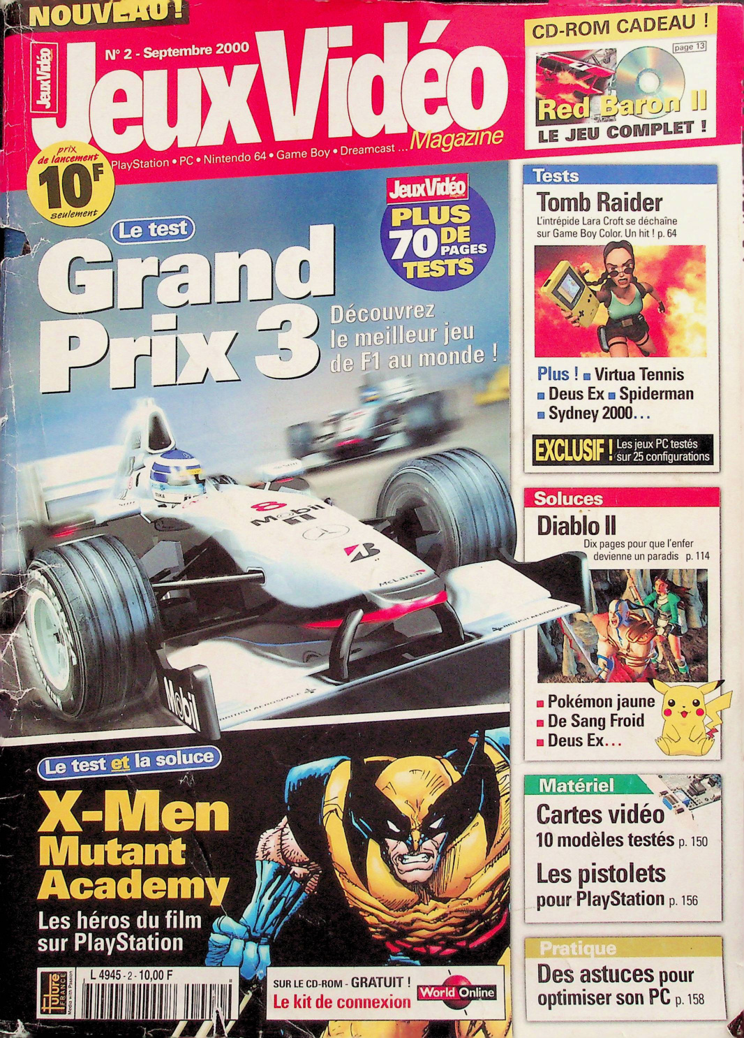 Première page de jeuxvideomagazine numero002