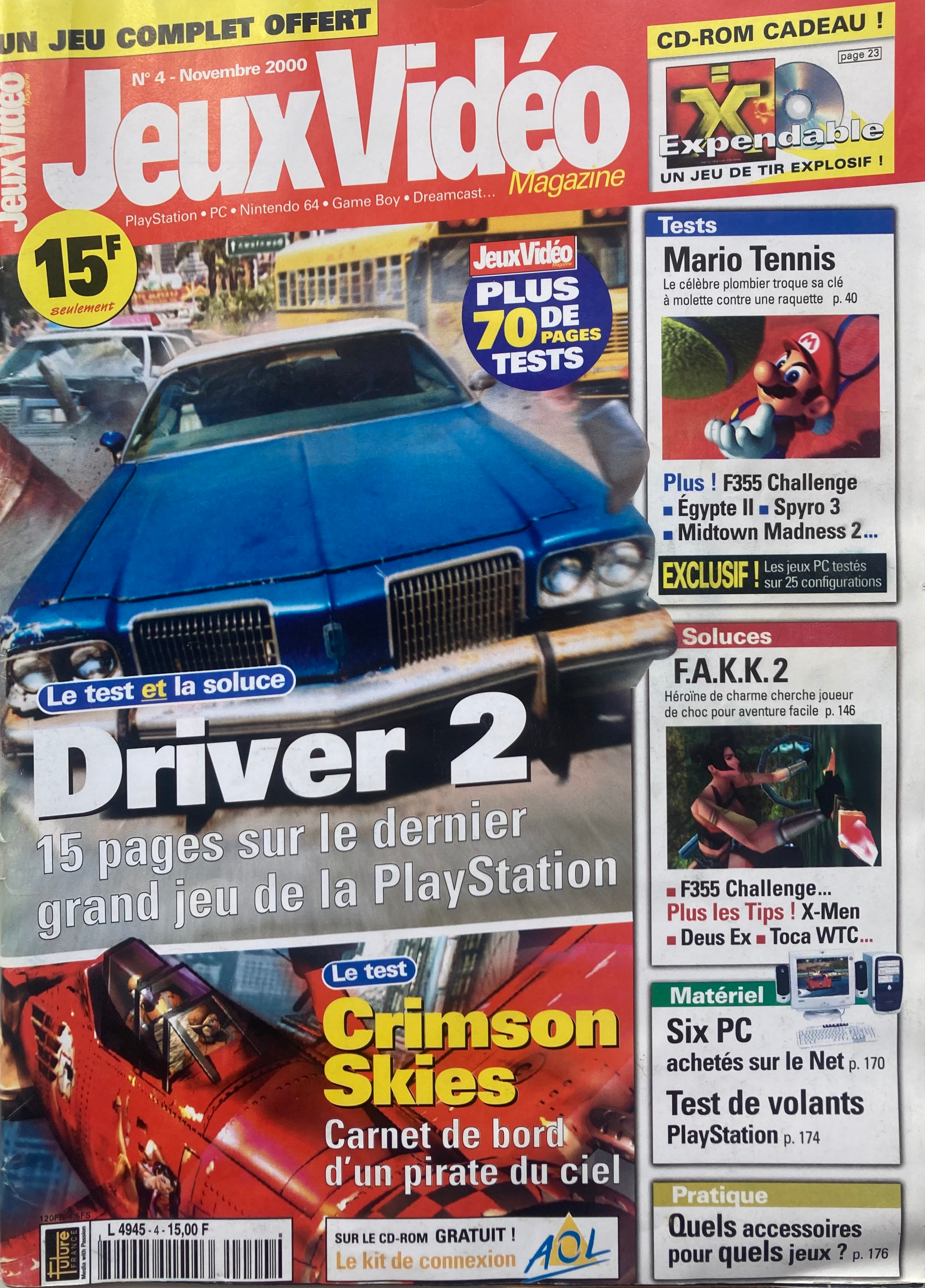 Première page de jeuxvideomagazine numero004