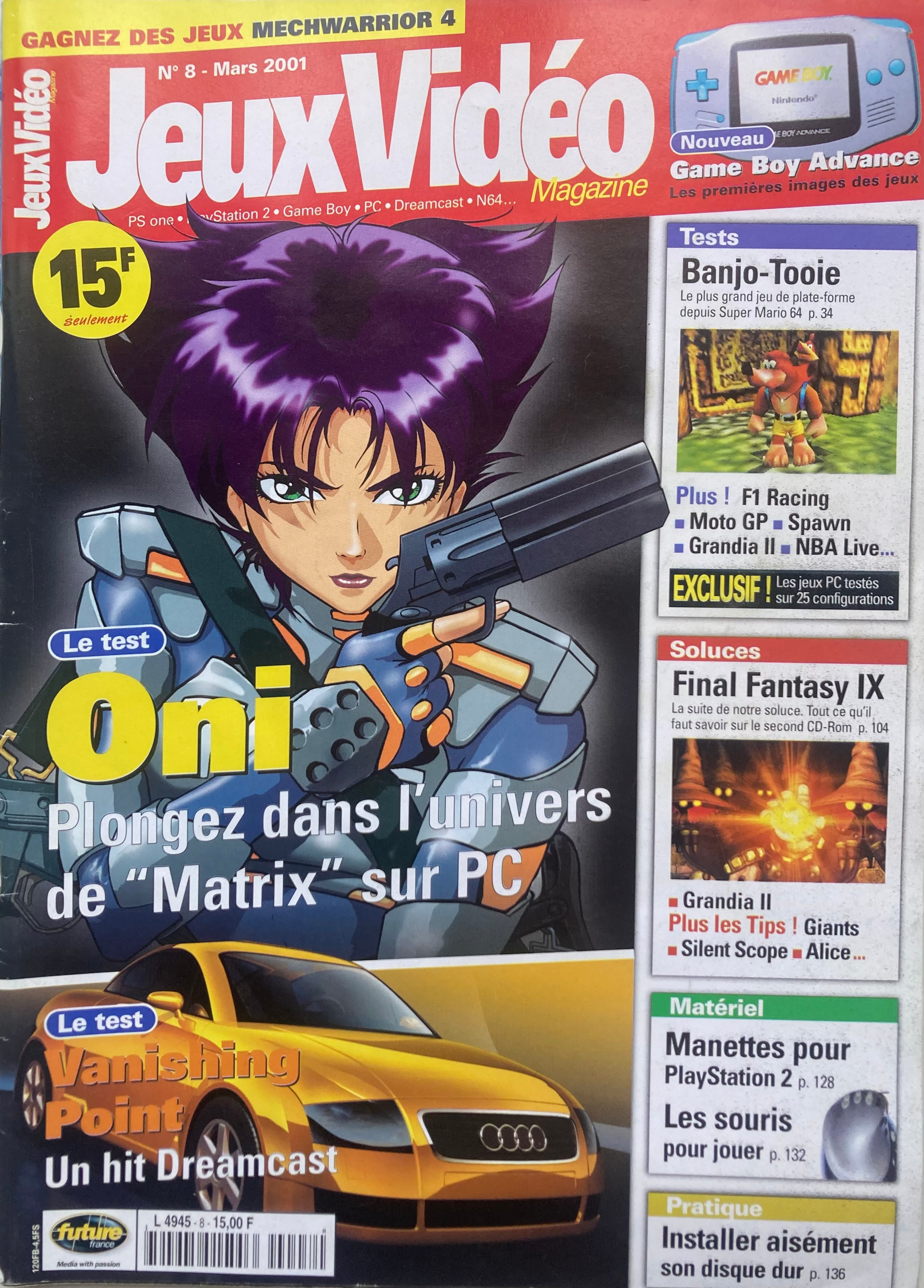 Première page de jeuxvideomagazine numero008
