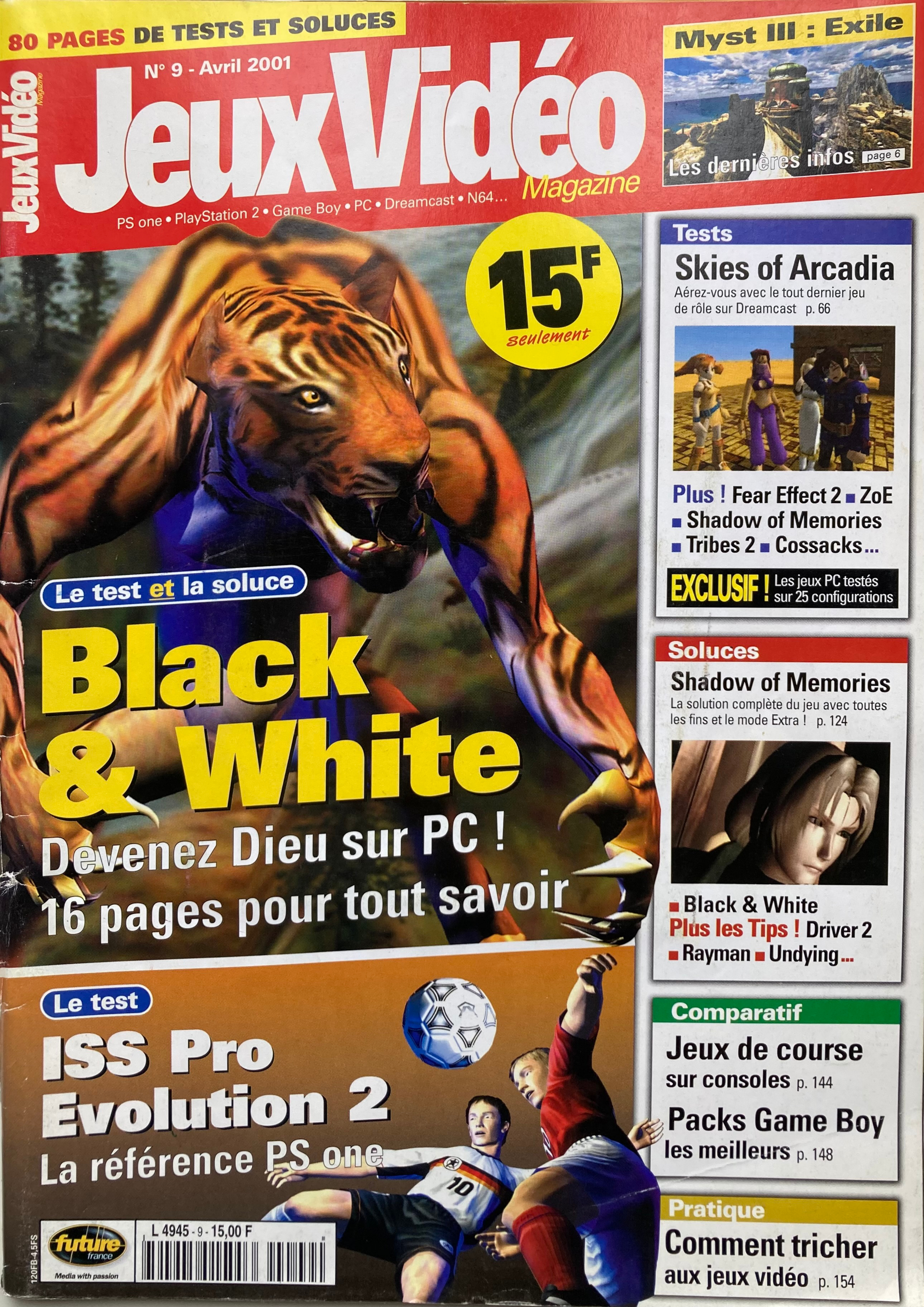 Première page de jeuxvideomagazine numero009