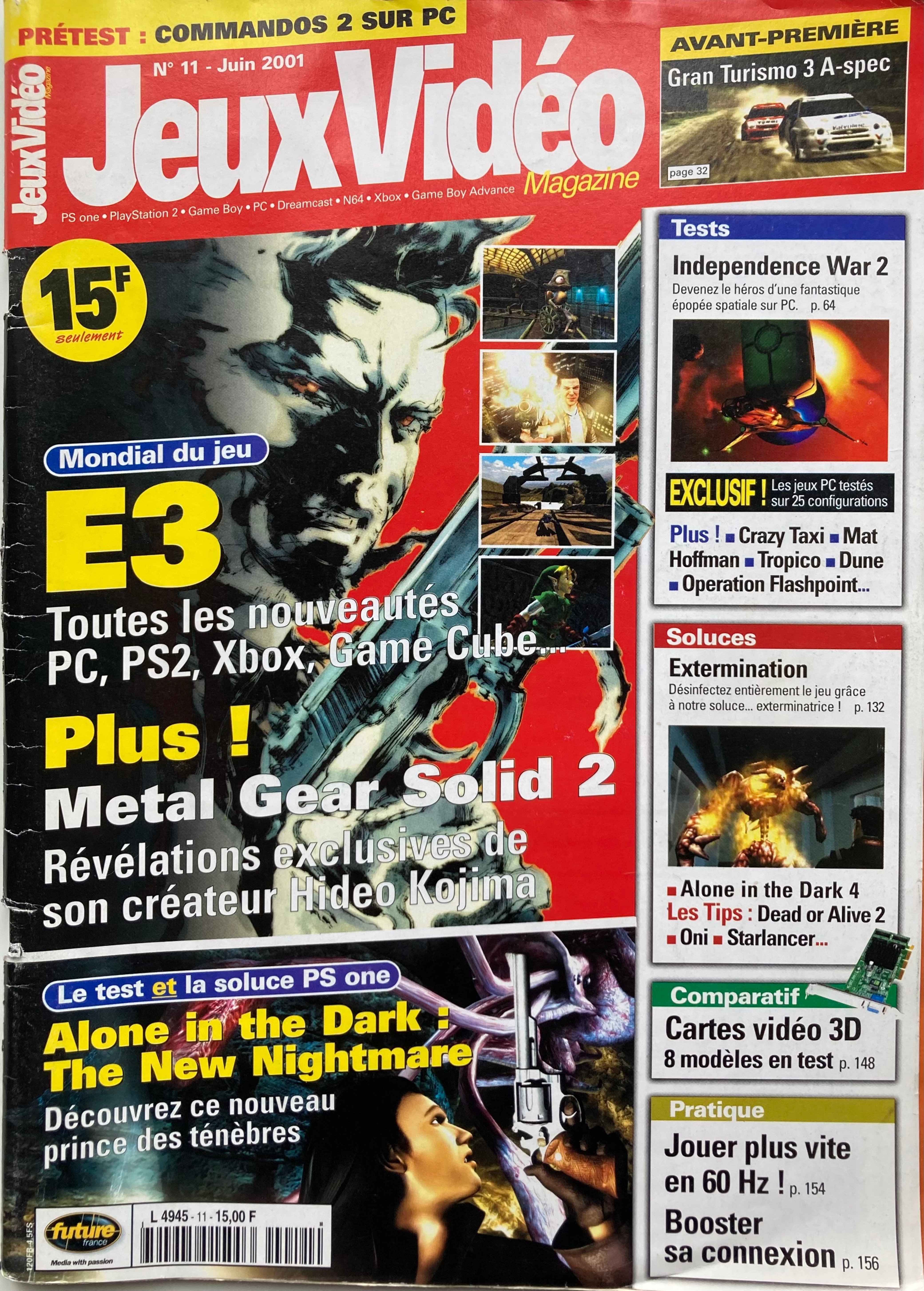 Première page de jeuxvideomagazine numero011