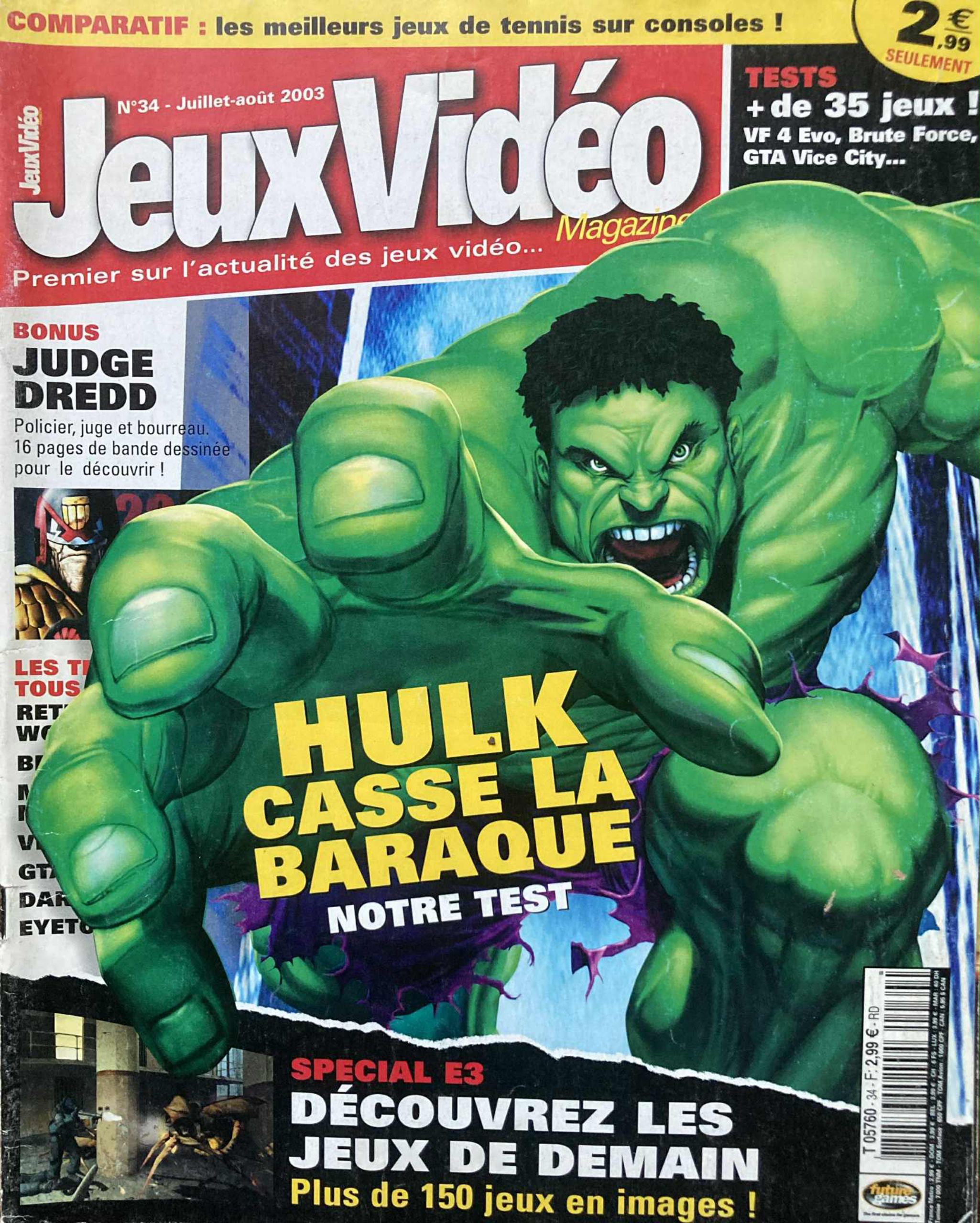Première page de jeuxvideomagazine numero034