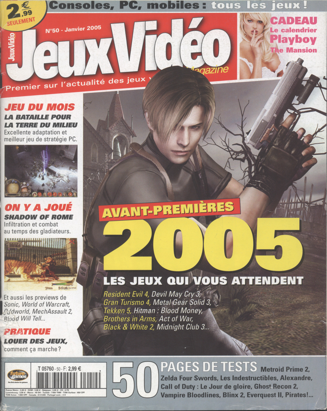 Première page de jeuxvideomagazine numero050