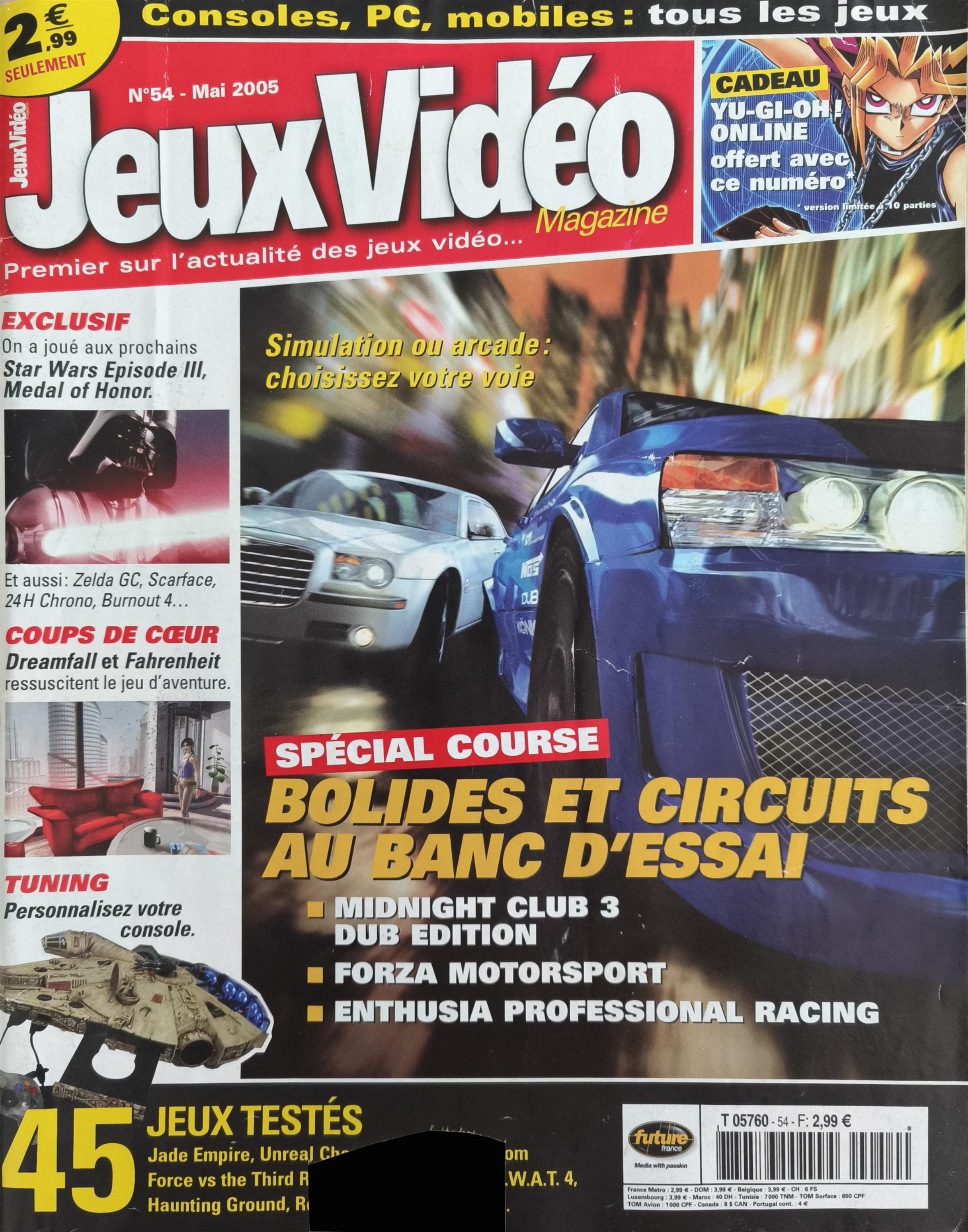 Première page de jeuxvideomagazine numero054