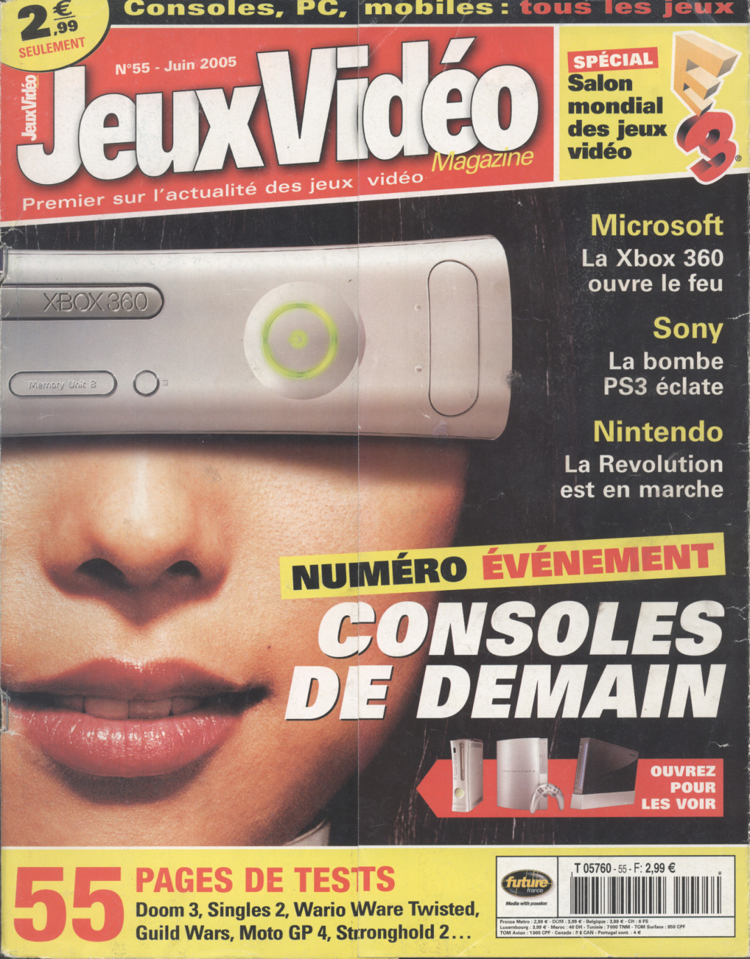 Première page de jeuxvideomagazine numero055