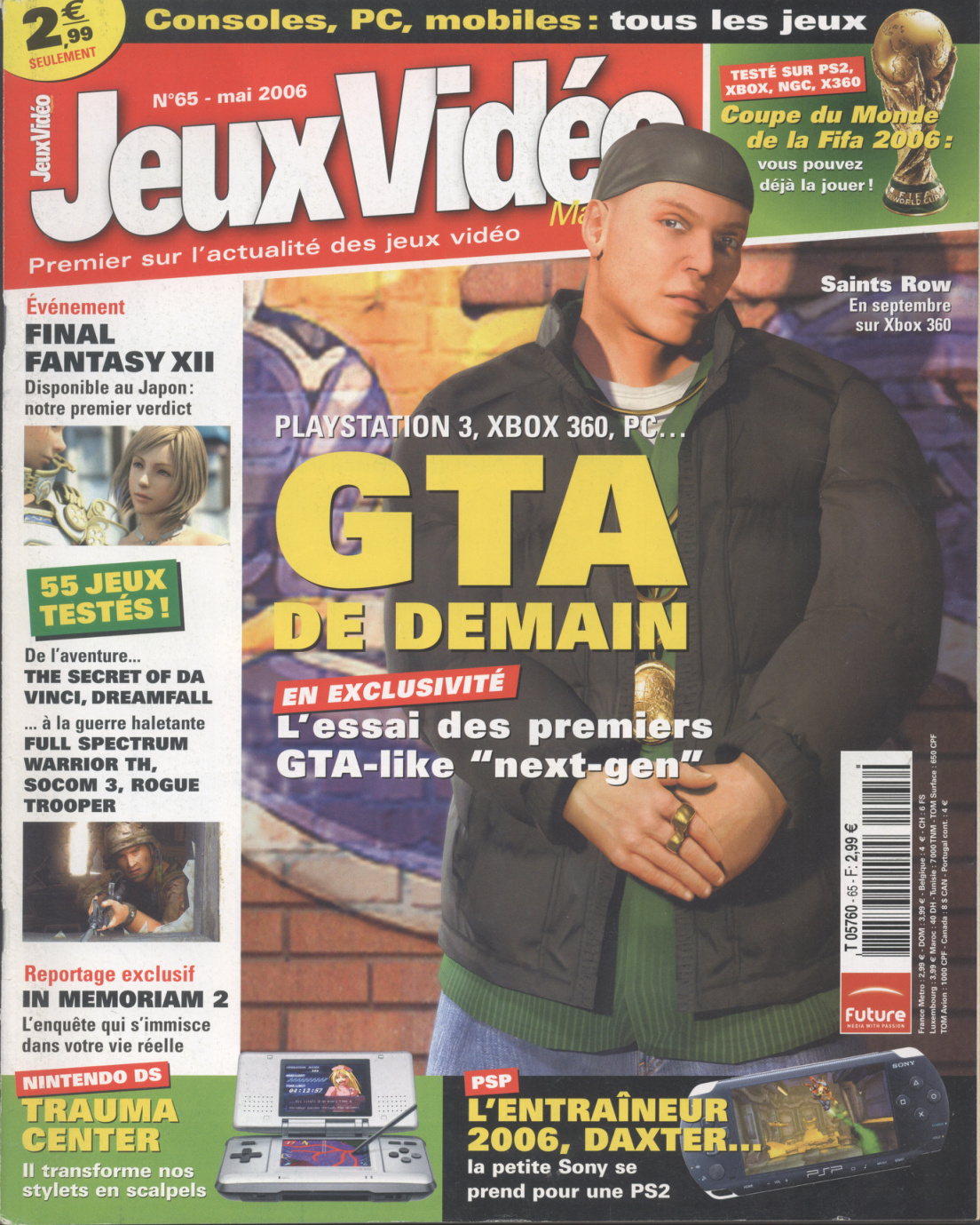 Première page de jeuxvideomagazine numero065