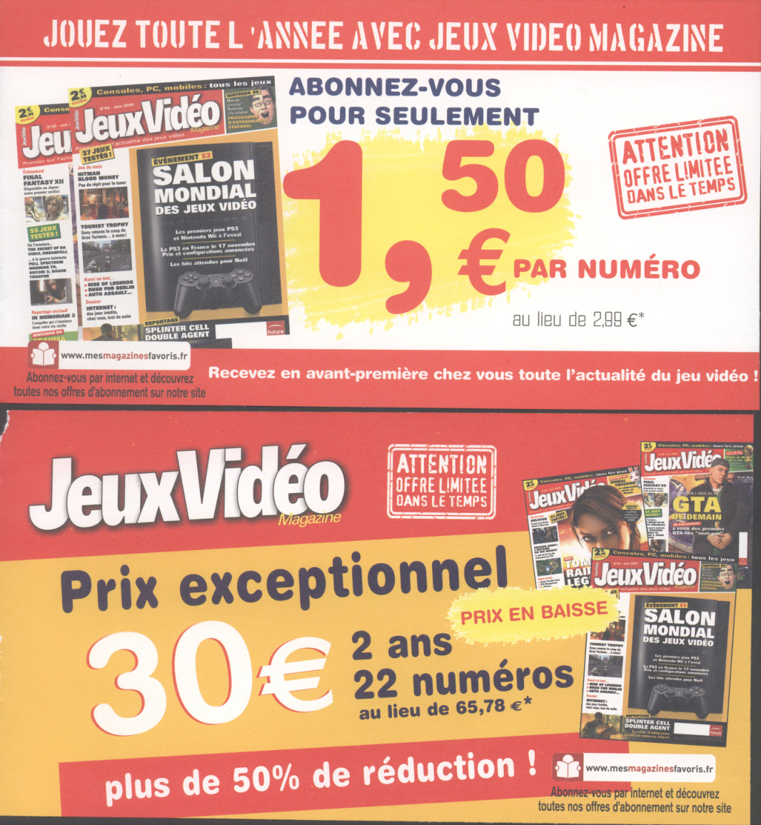 Première page de jeuxvideomagazine numero067