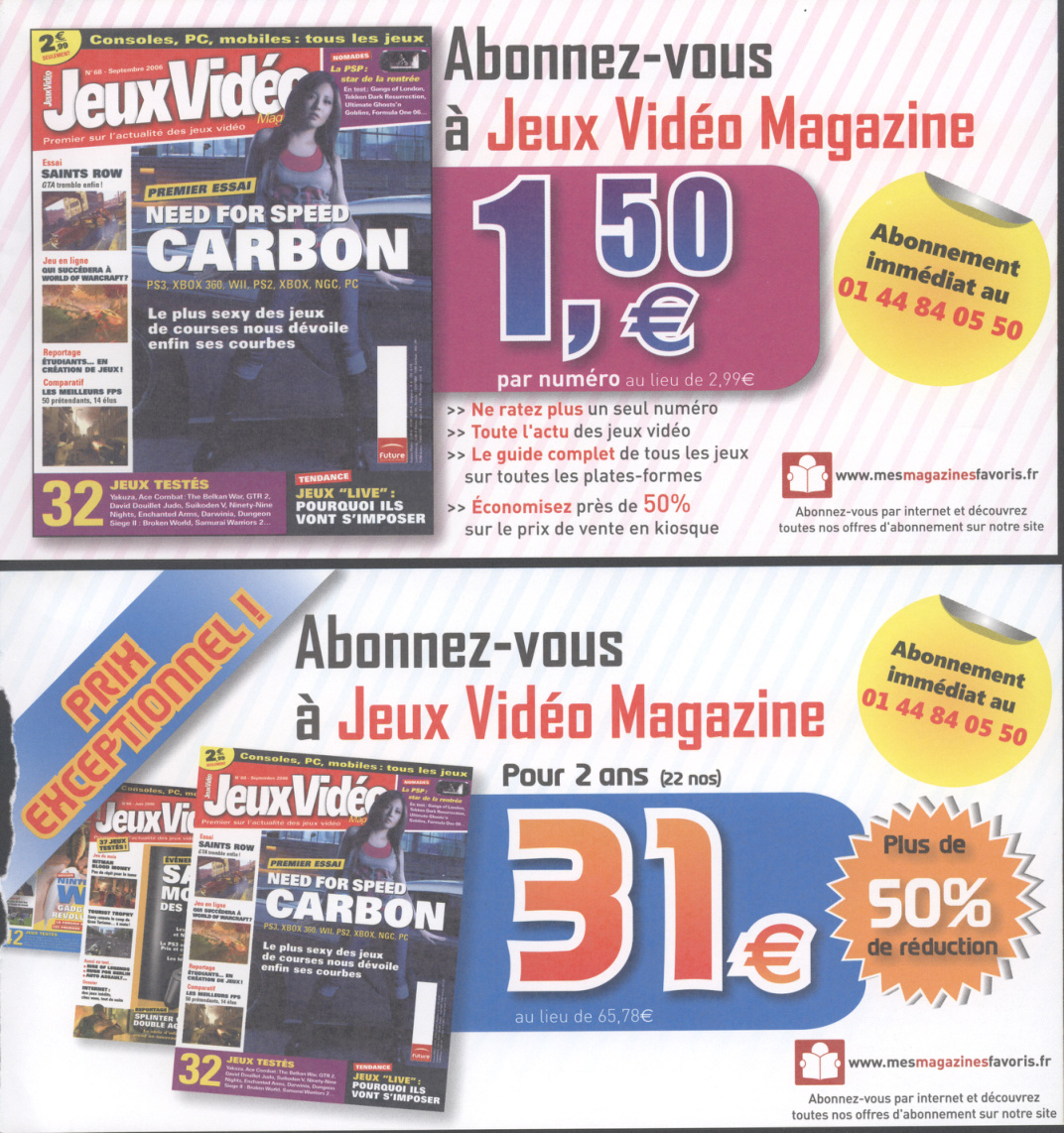 Première page de jeuxvideomagazine numero069
