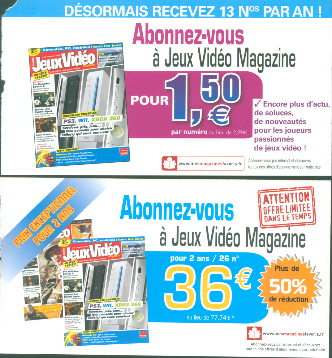 Première page de jeuxvideomagazine numero071