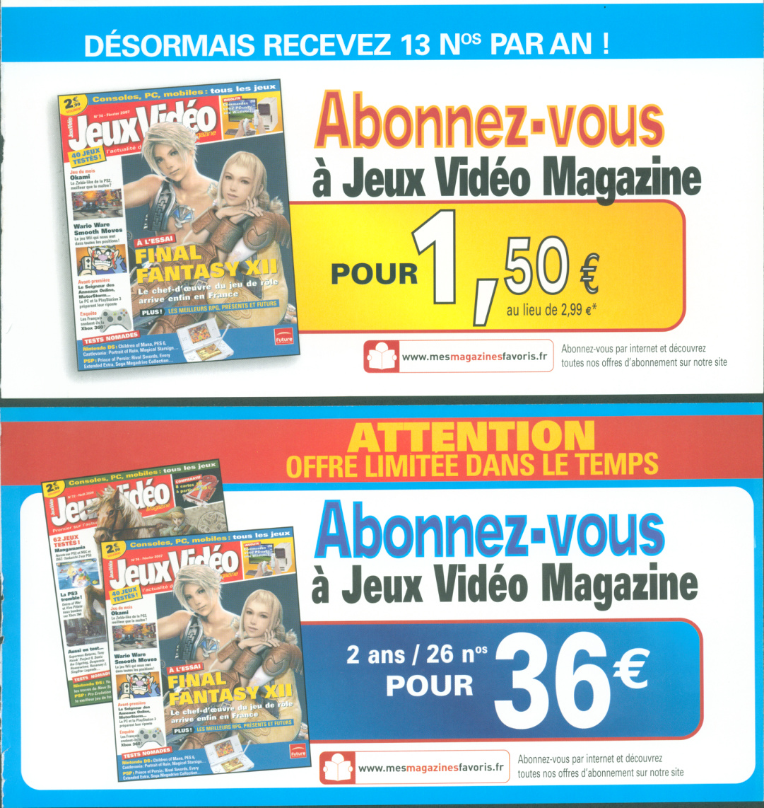 Première page de jeuxvideomagazine numero075