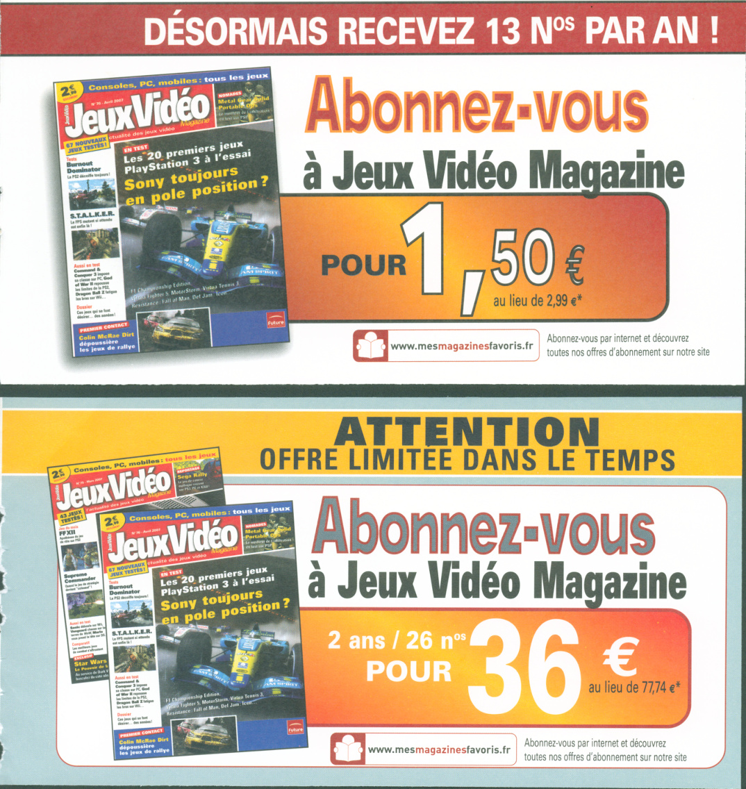 Première page de jeuxvideomagazine numero077