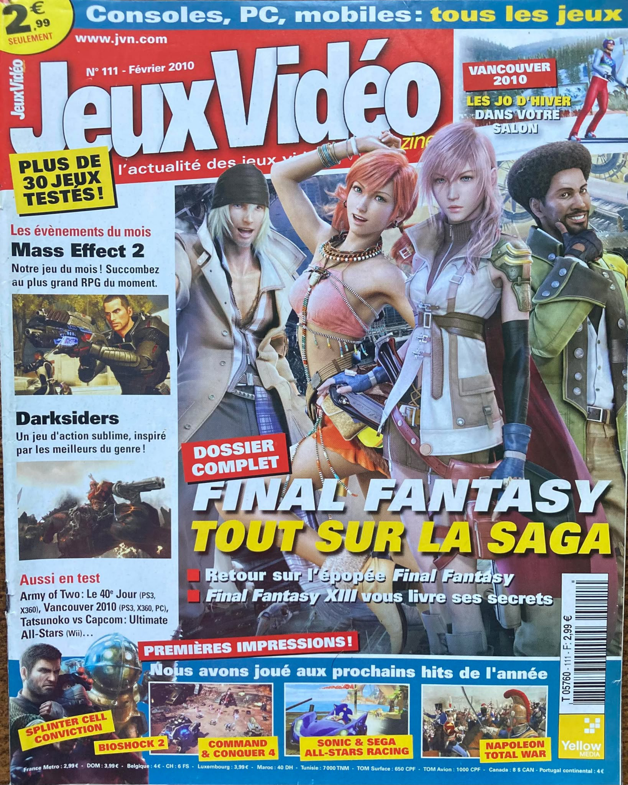 Première page de jeuxvideomagazine numero111