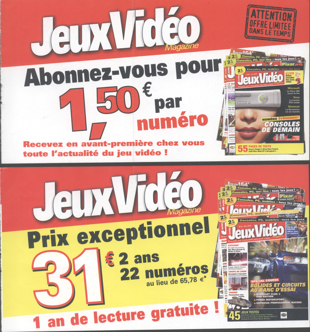 Première page de jeuxvideomagazine numerohs05
