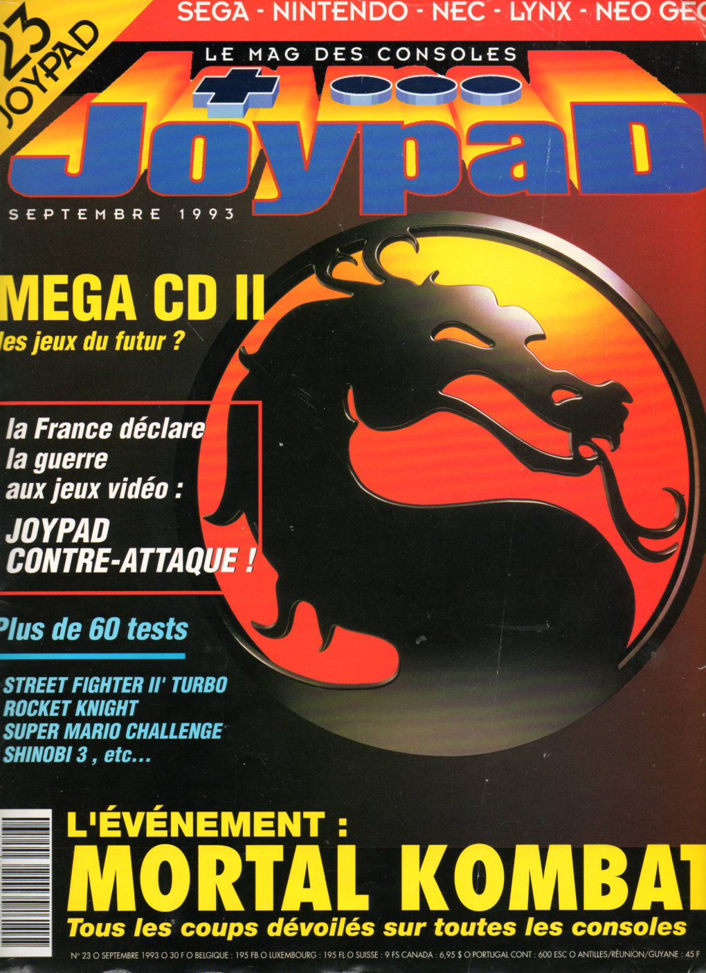 Première page de joypad numero023