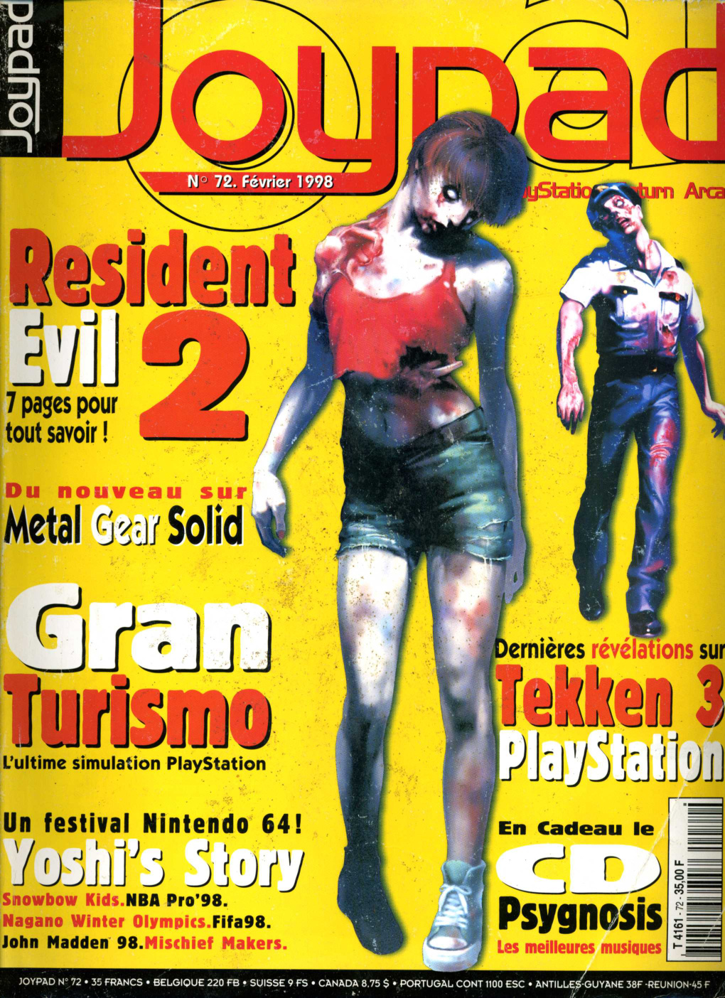 Première page de joypad numero072