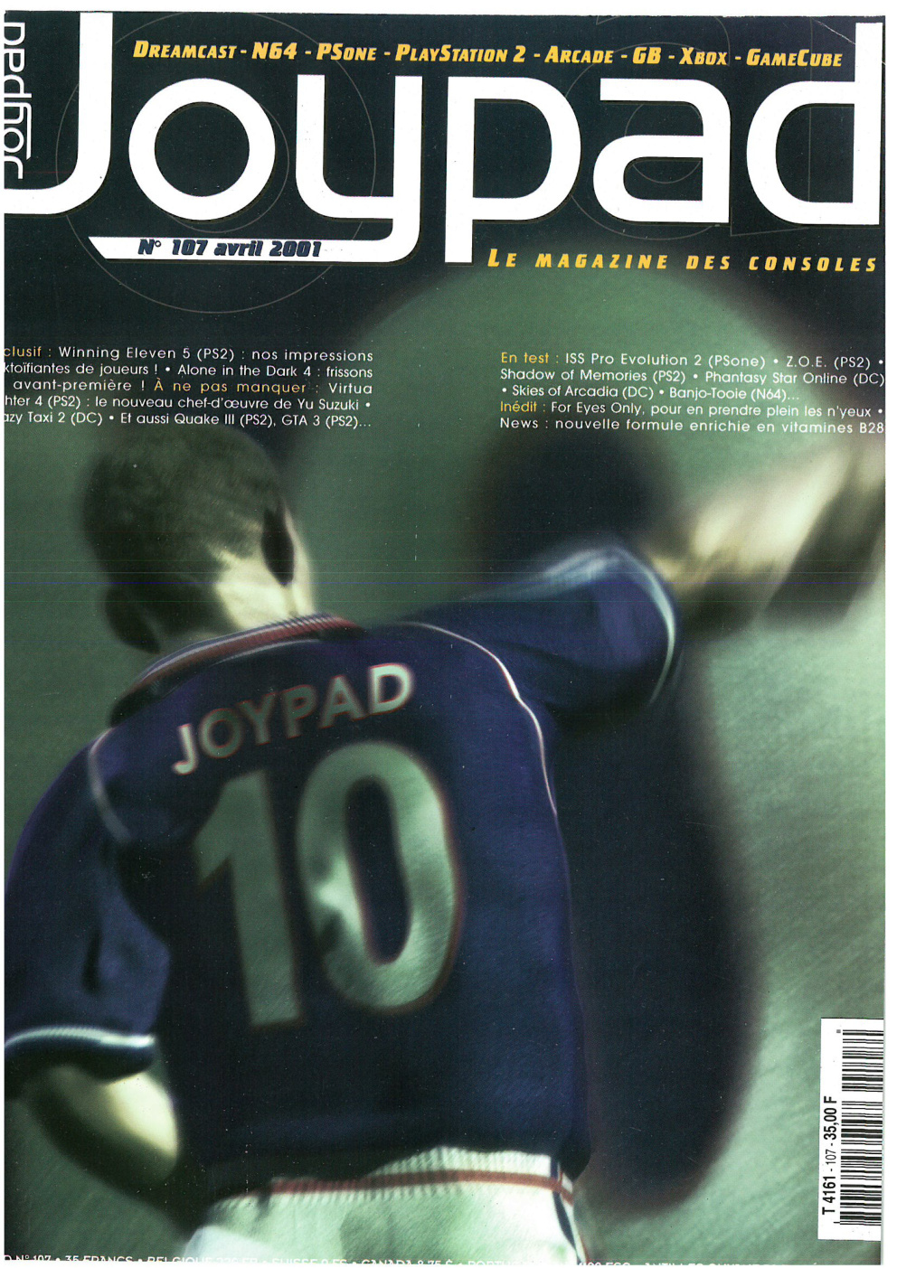 Première page de joypad numero107