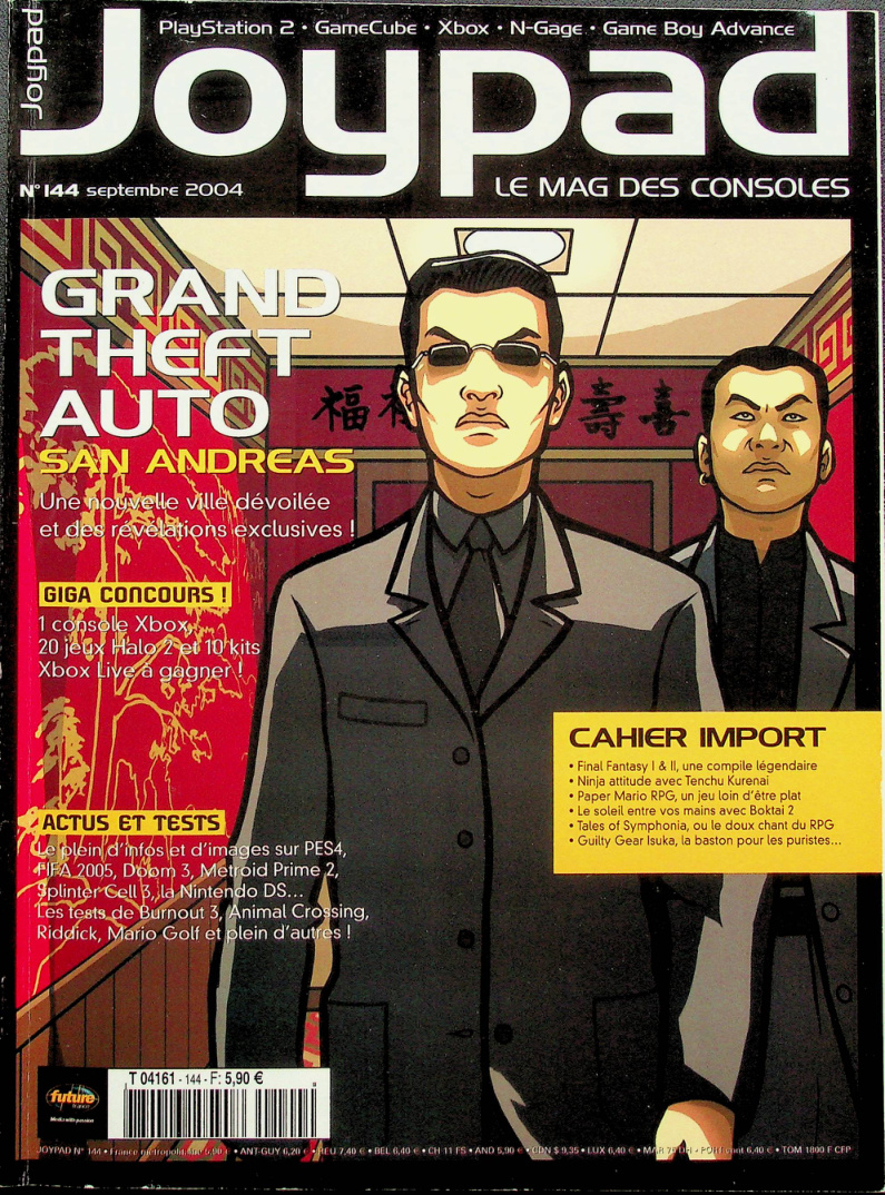 Première page de joypad numero144