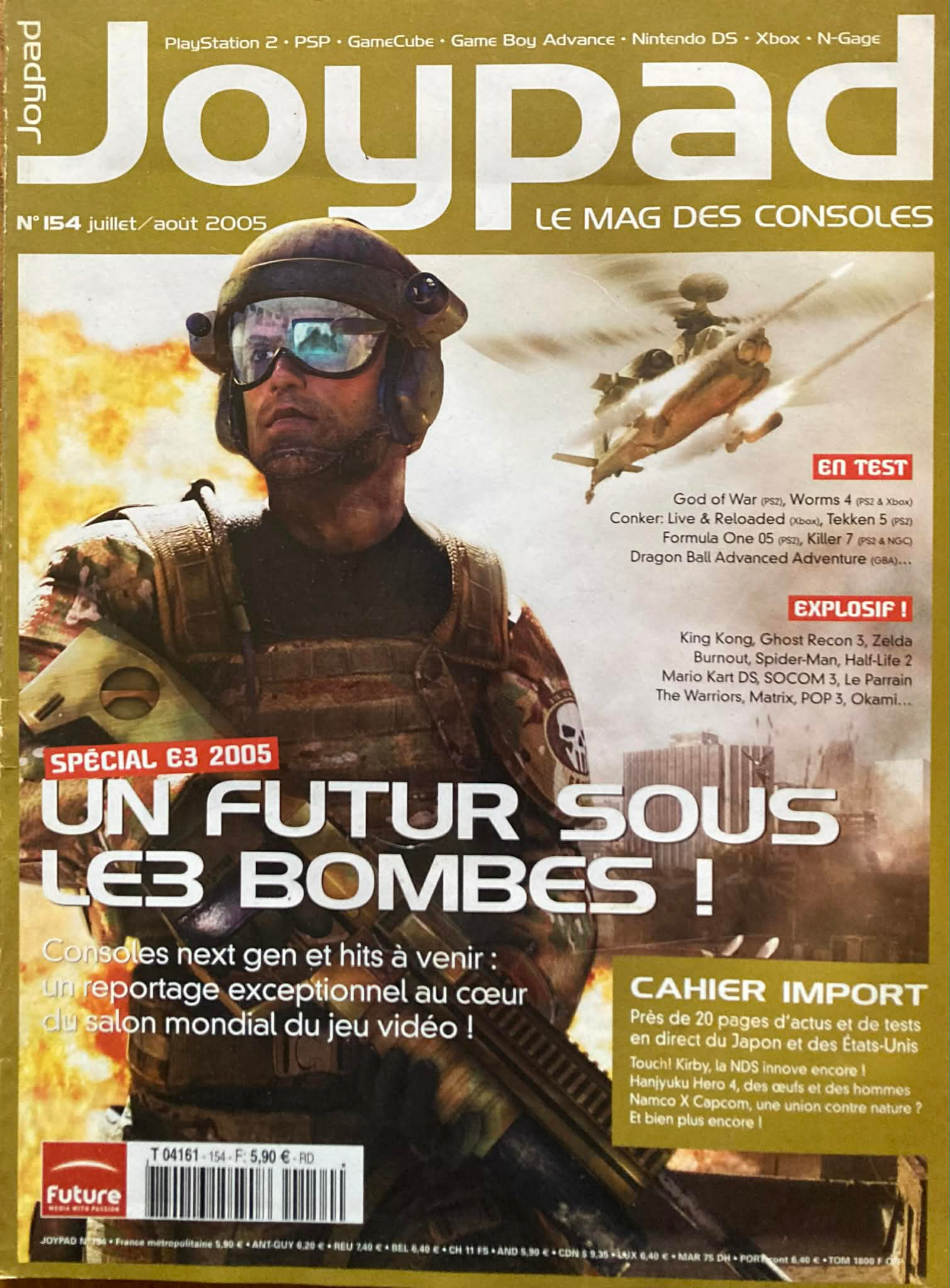 Première page de joypad numero154