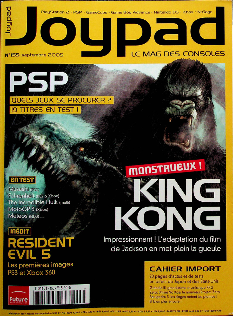 Première page de joypad numero155