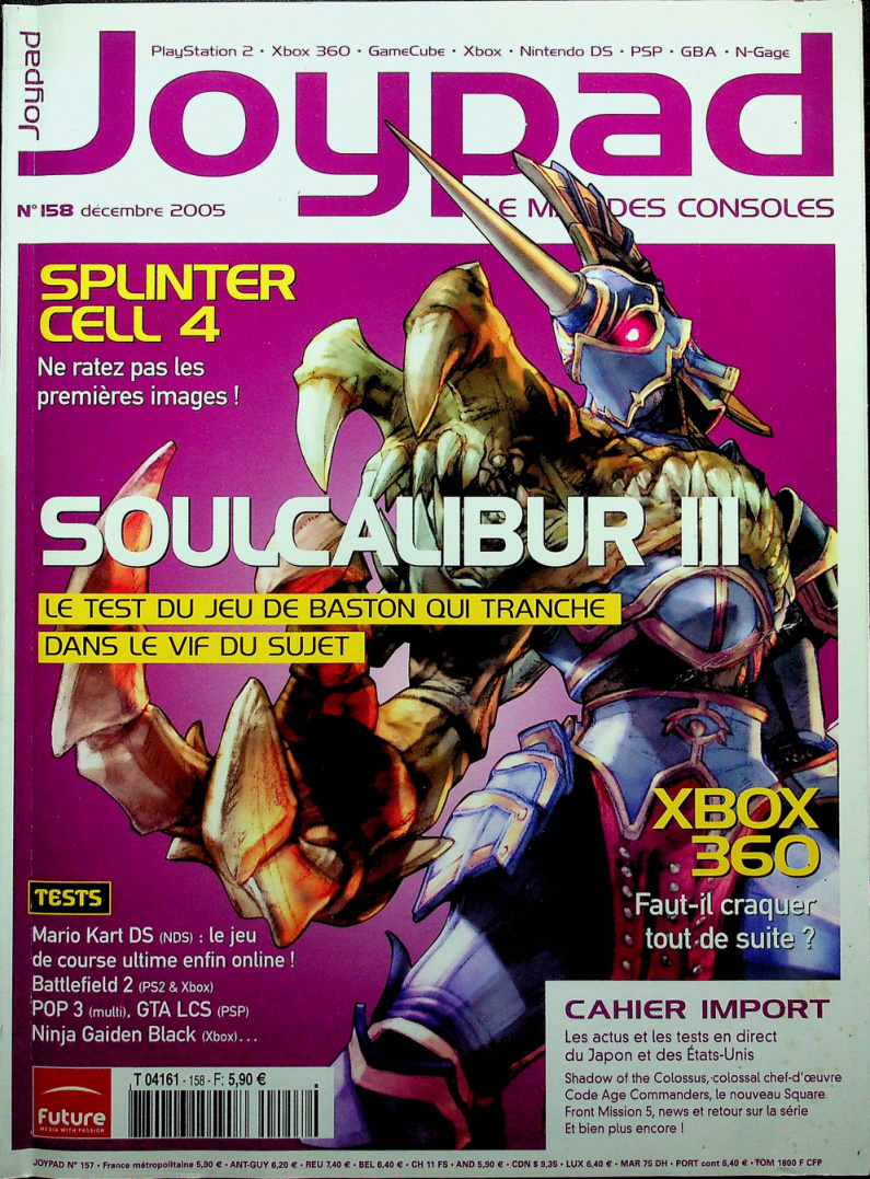 Première page de joypad numero158