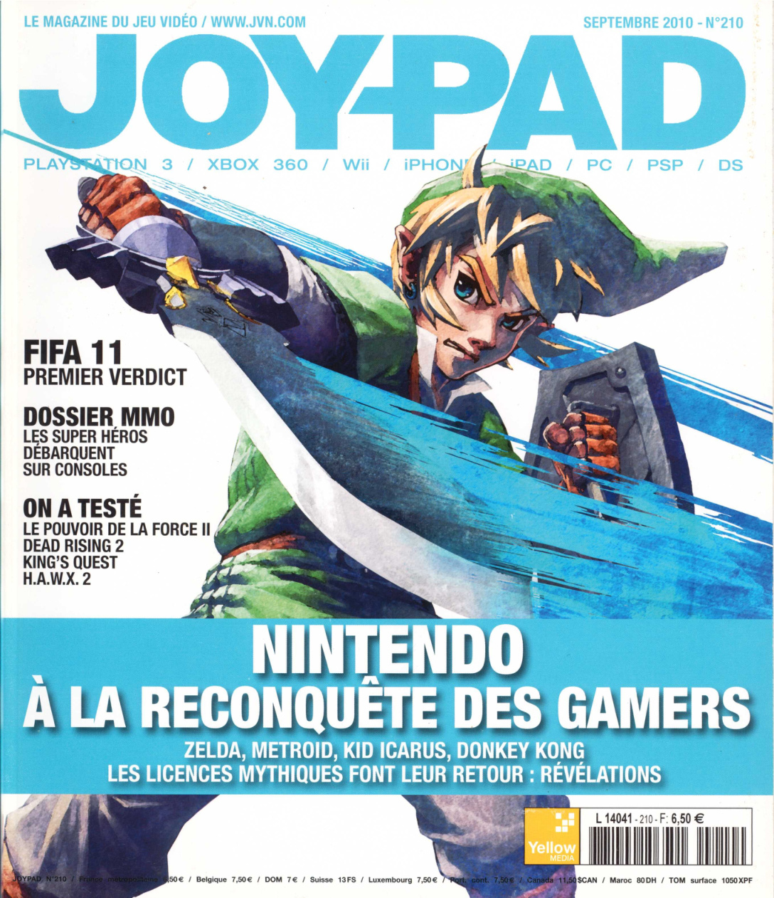Première page de joypad numero210