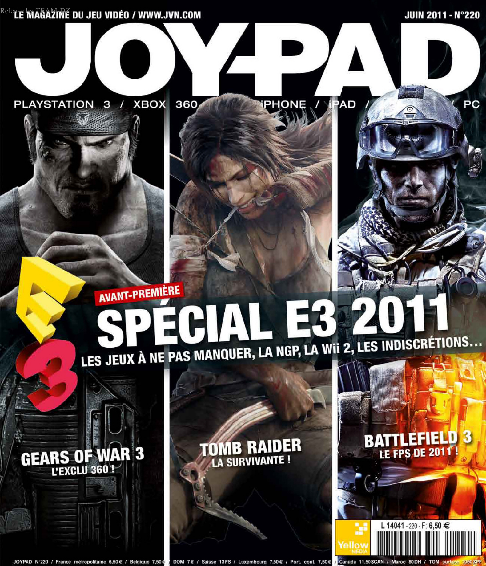 Première page de joypad numero220