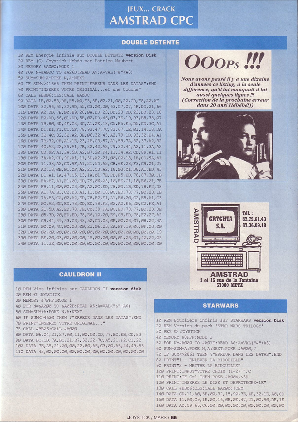 Première page de joystick numero003