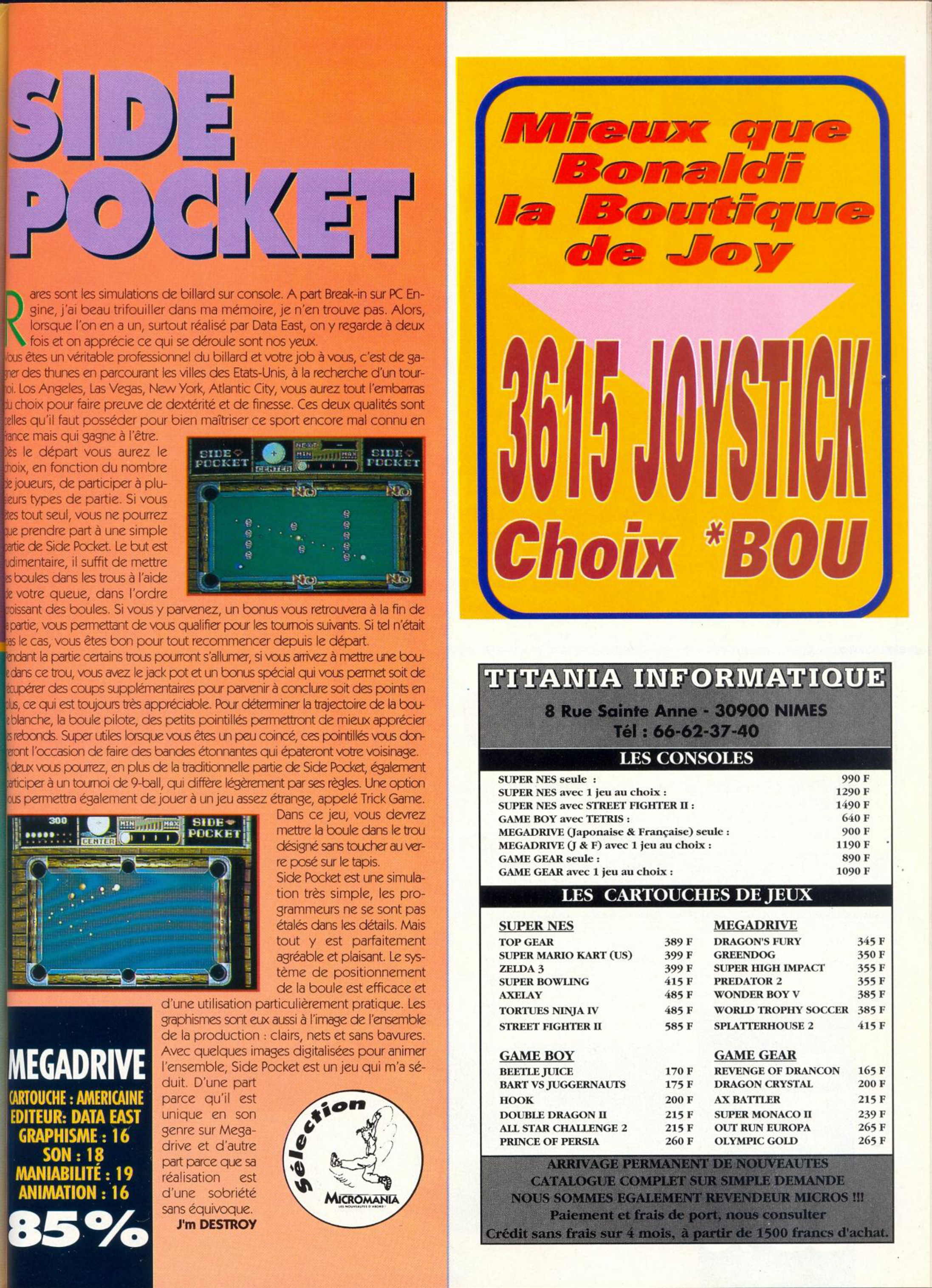 Première page de joystick numero032