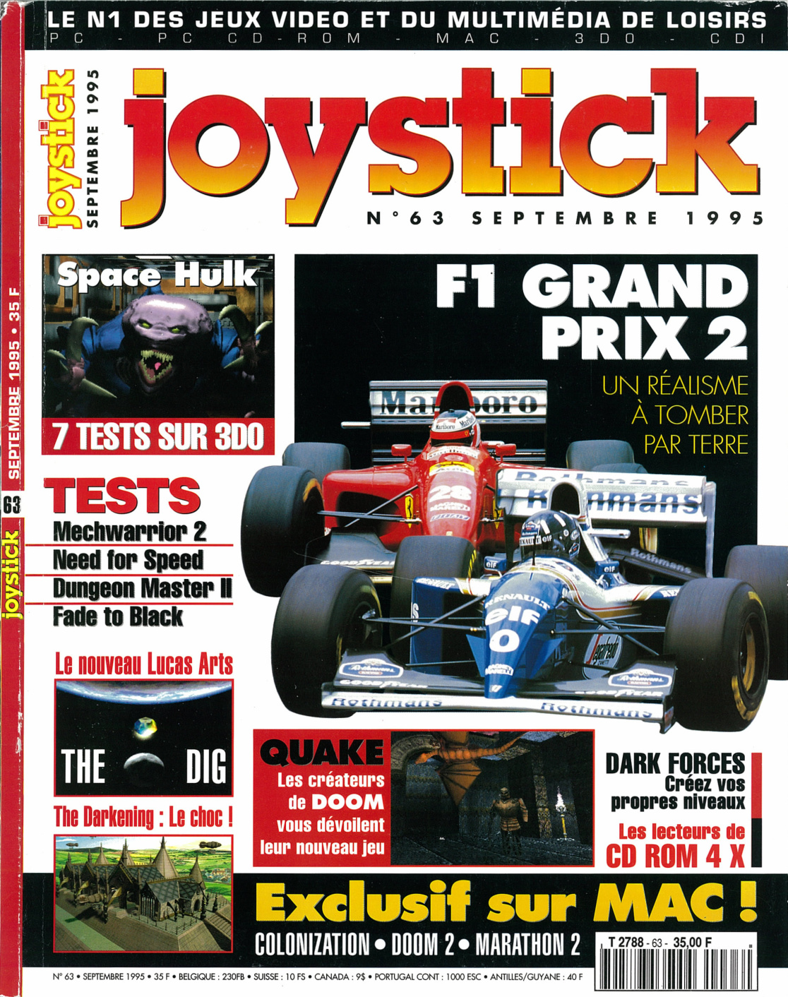 Première page de joystick numero063