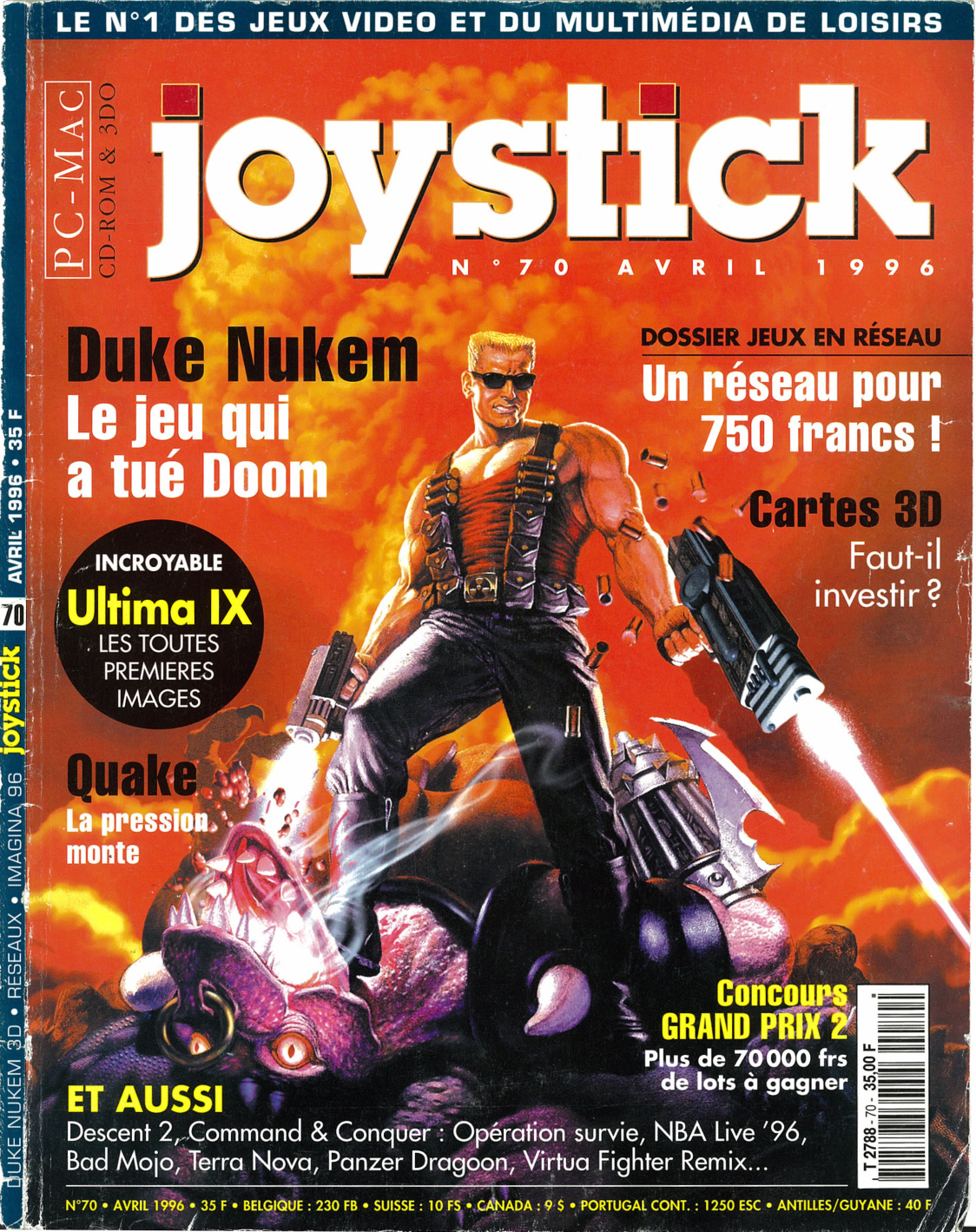 Première page de joystick numero070
