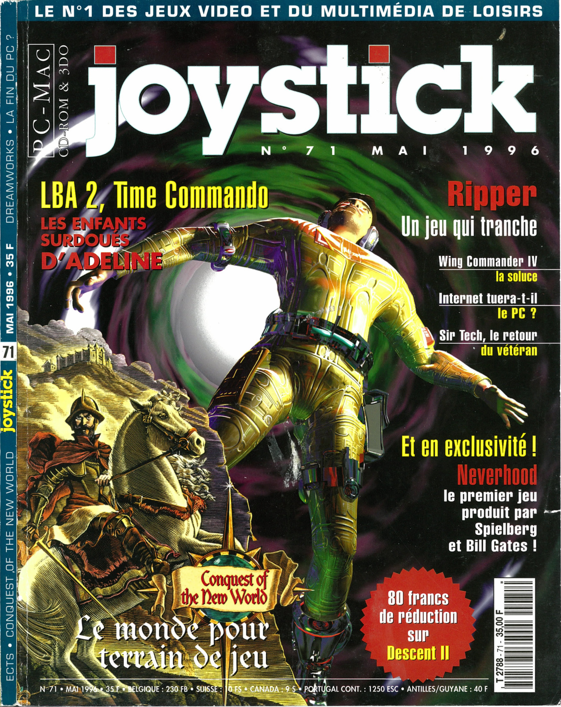 Première page de joystick numero071