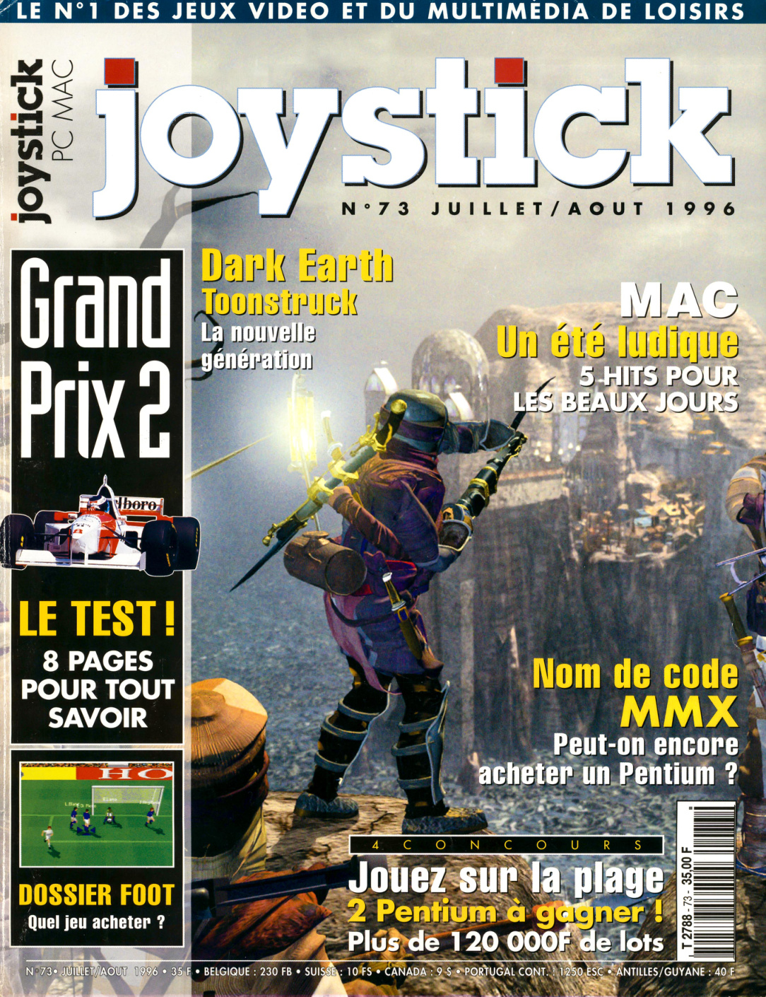 Première page de joystick numero073