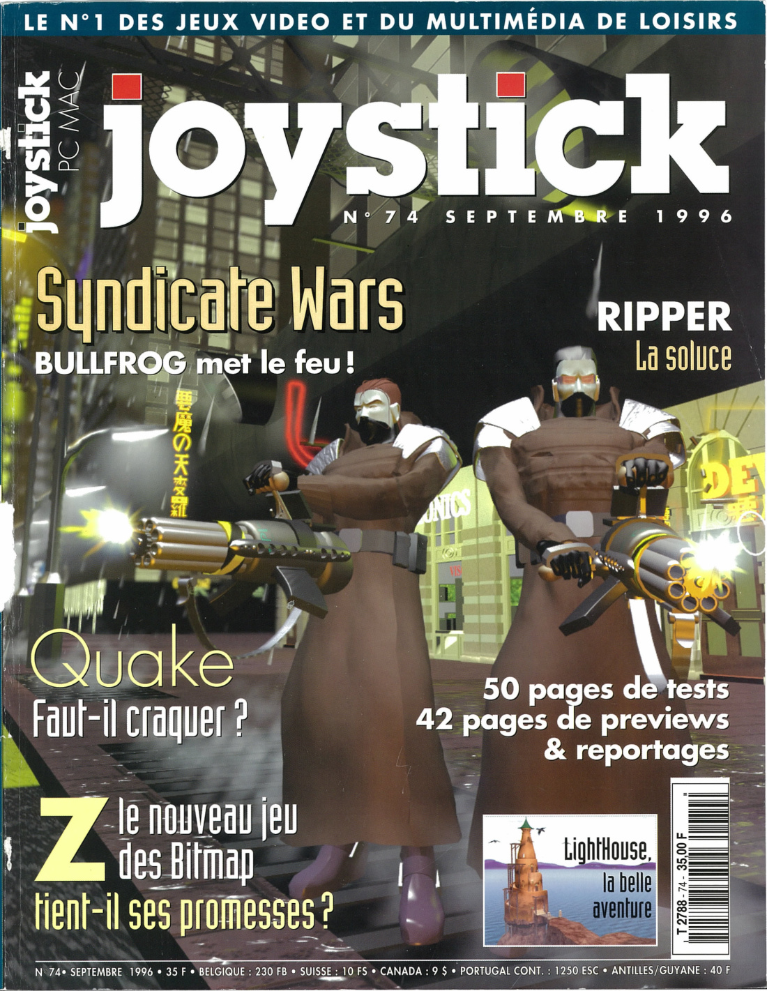 Première page de joystick numero074