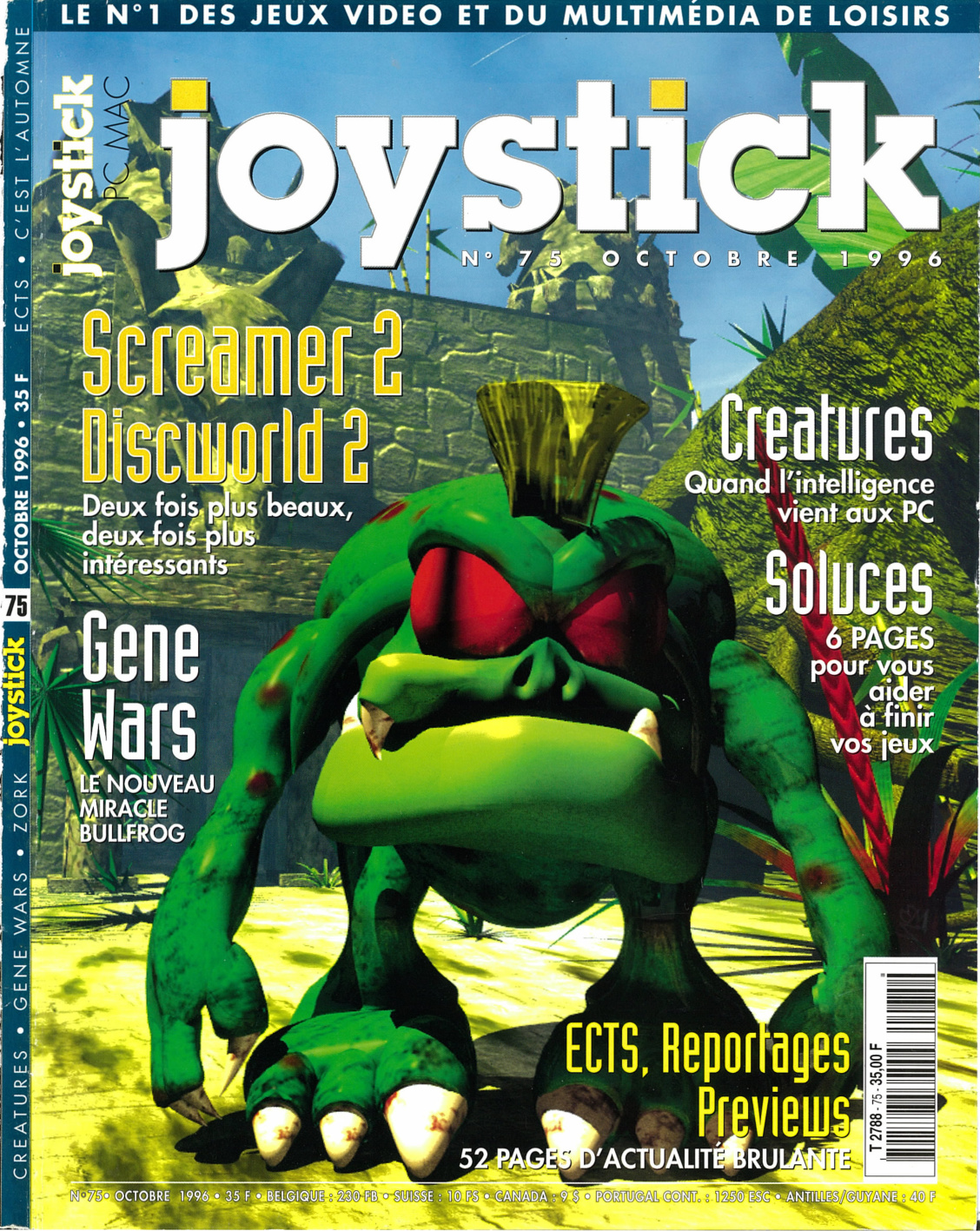 Première page de joystick numero075