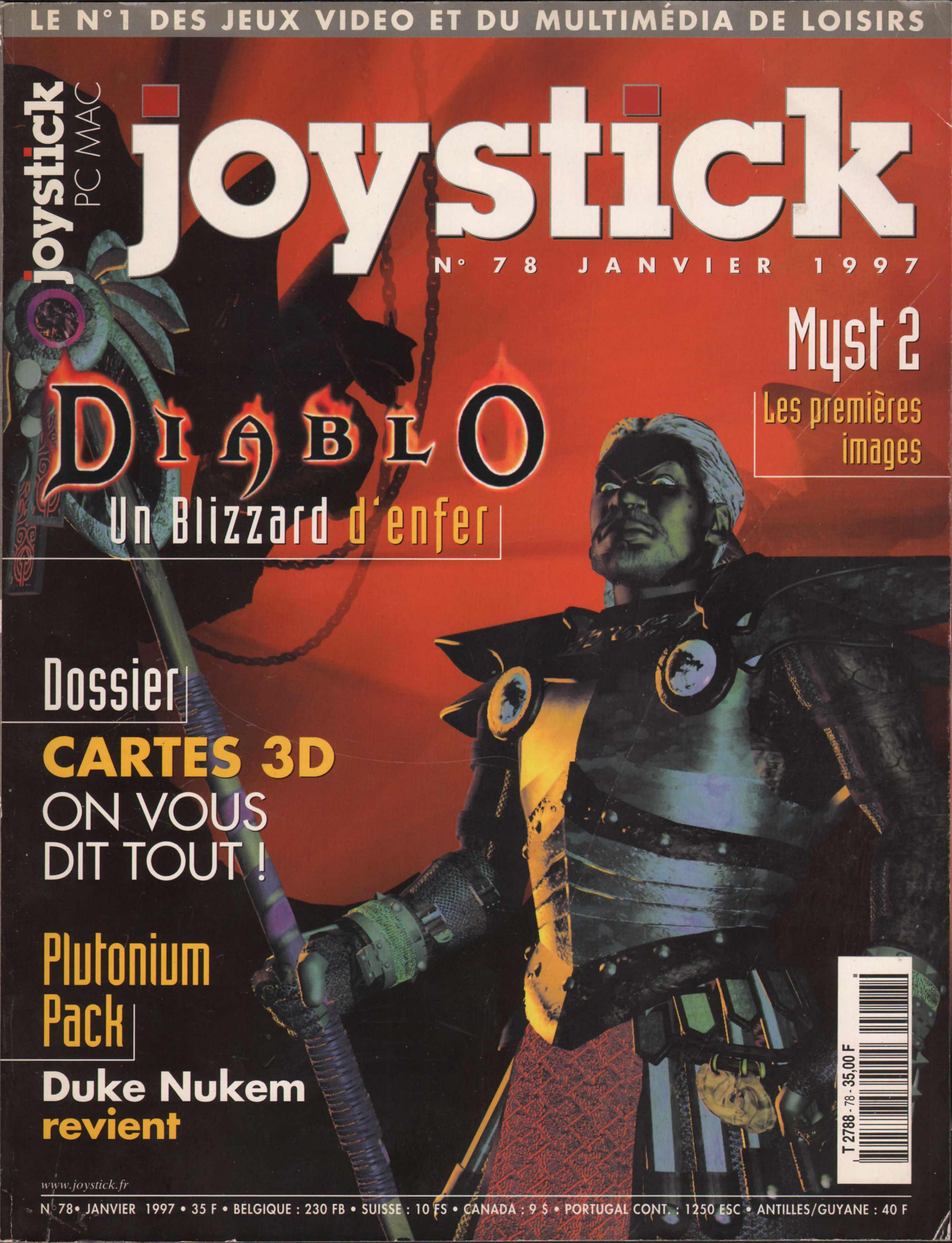 Première page de joystick numero078