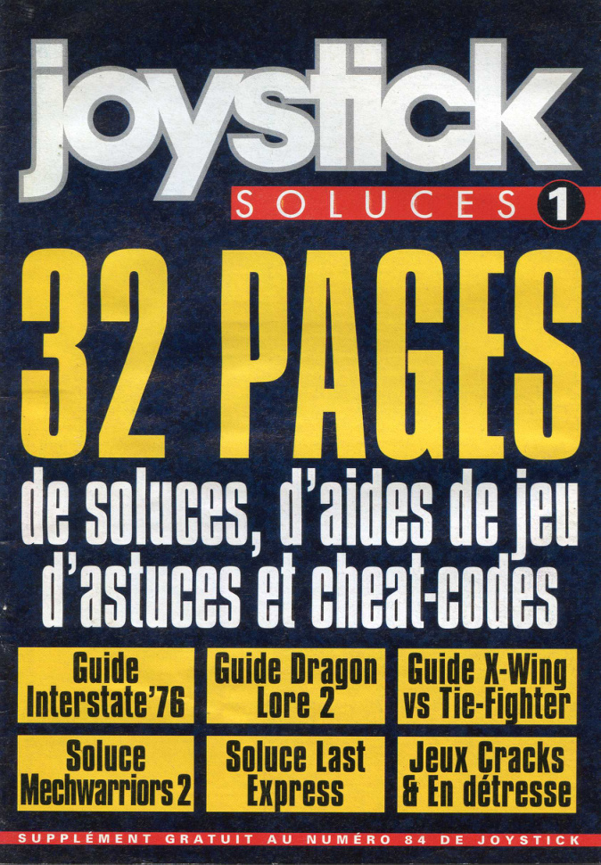 Première page de joystick numero084