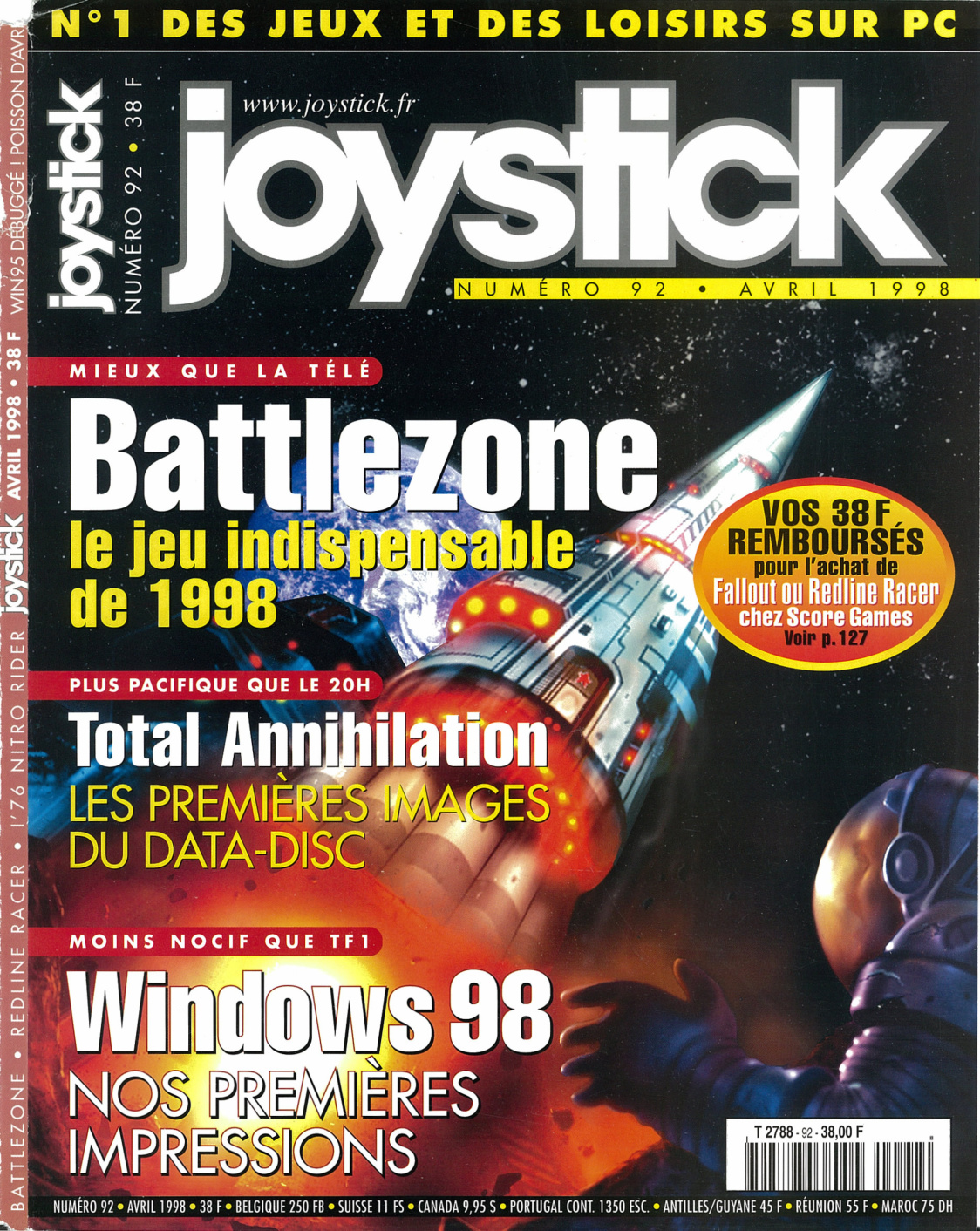 Première page de joystick numero092