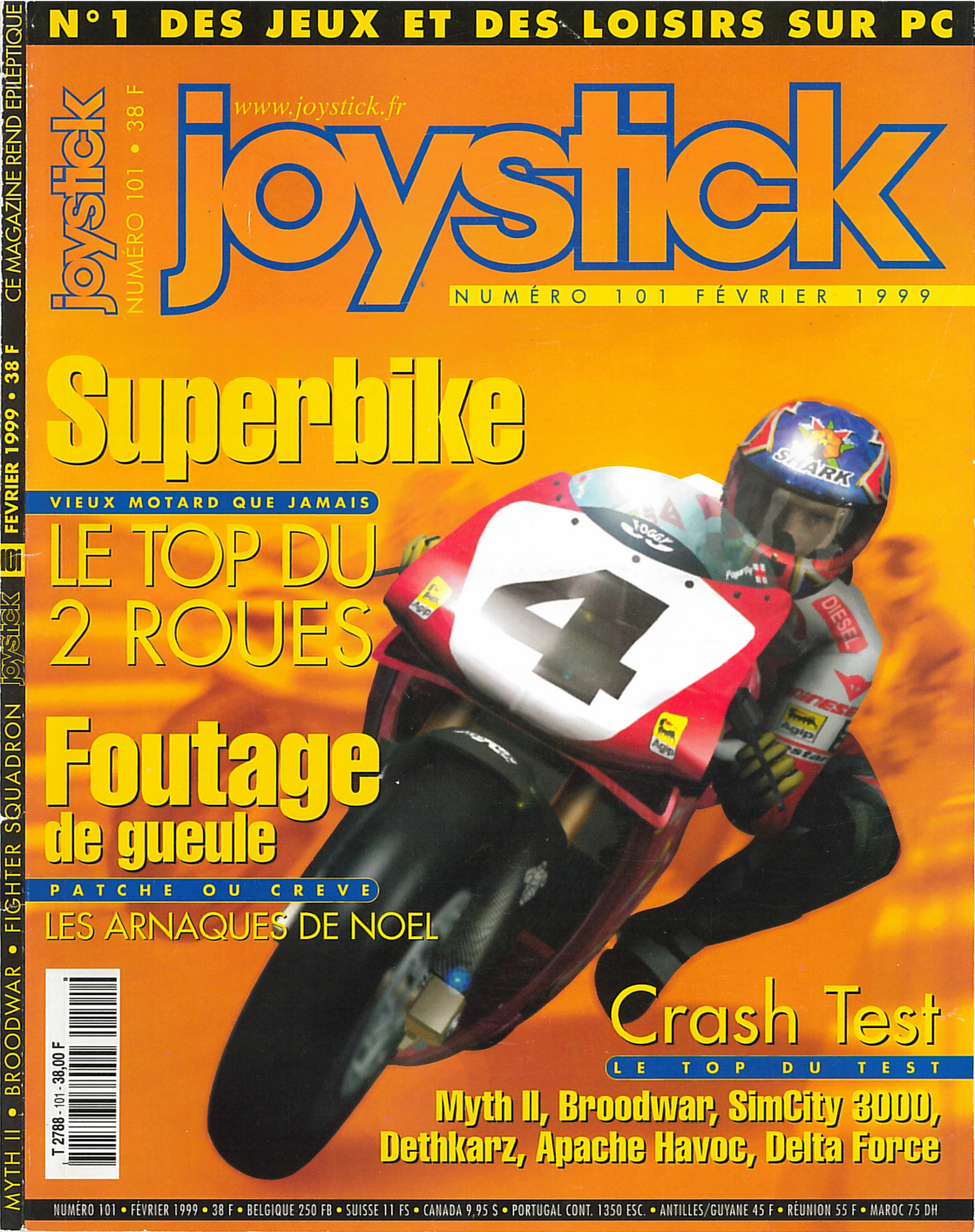 Première page de joystick numero101
