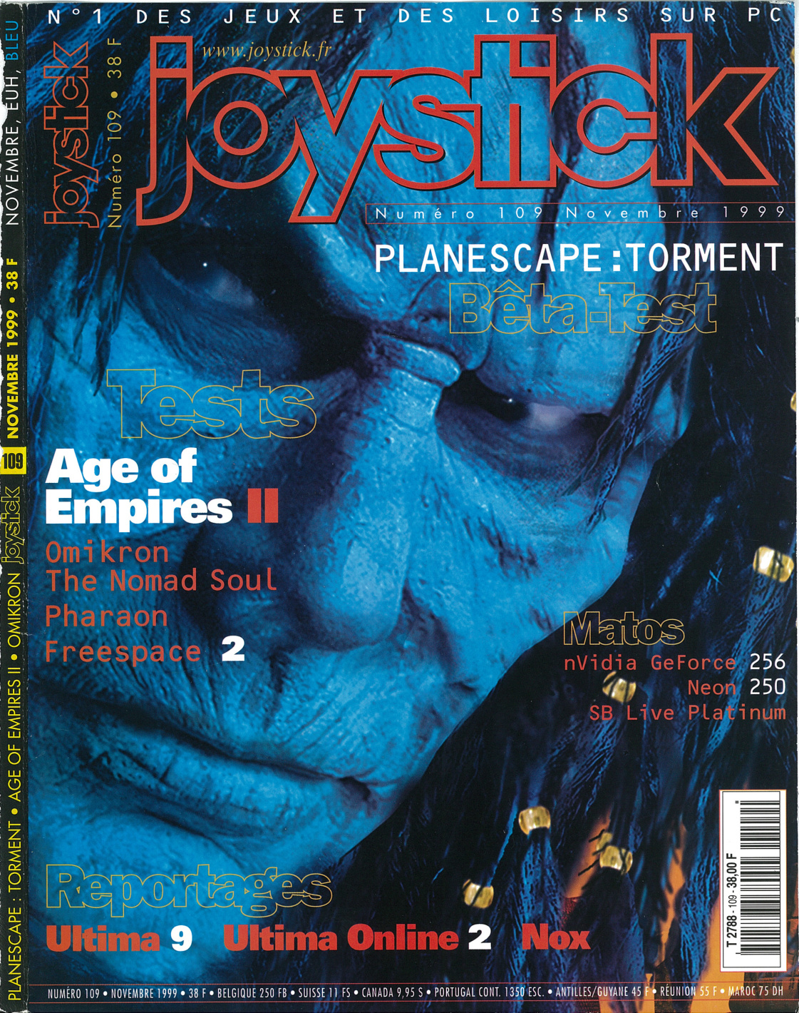 Première page de joystick numero109