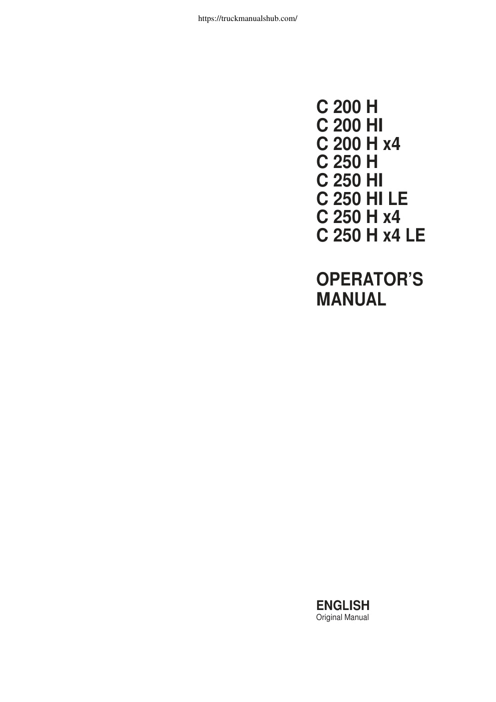 Première page de OPERATOR’S
