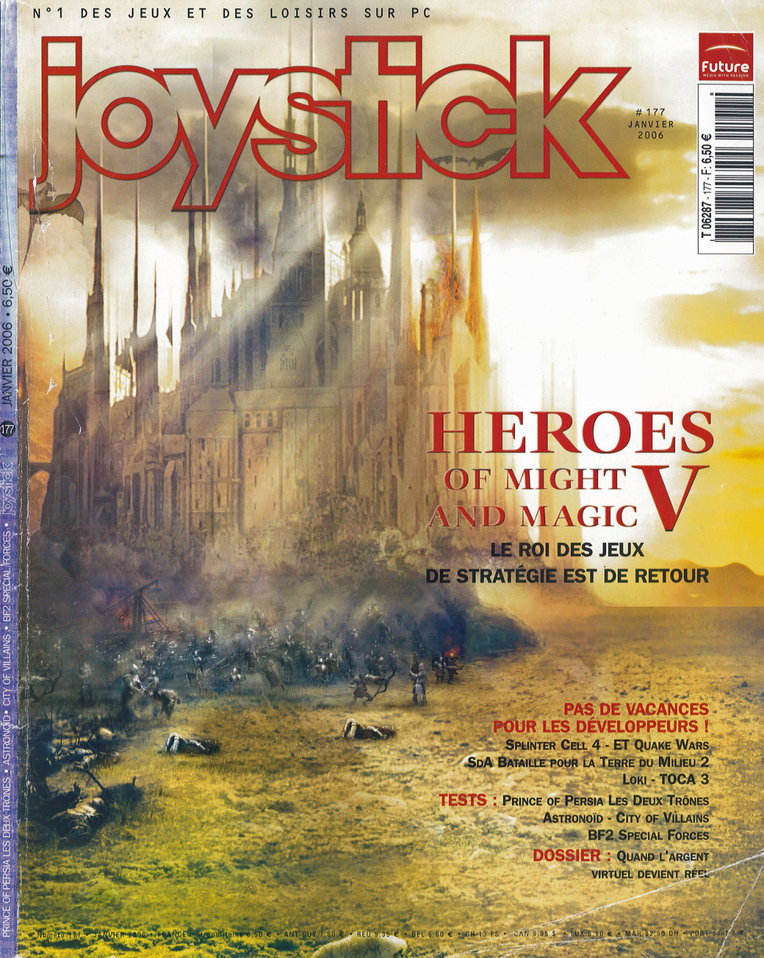 Première page de joystick numero177