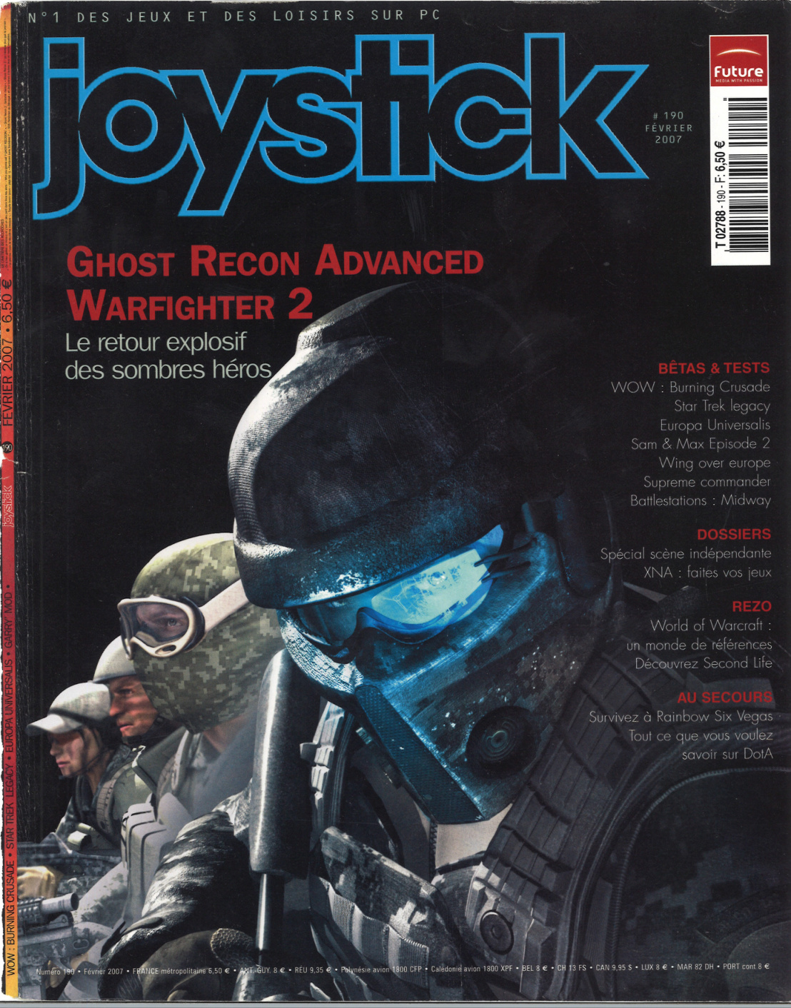 Première page de joystick numero190
