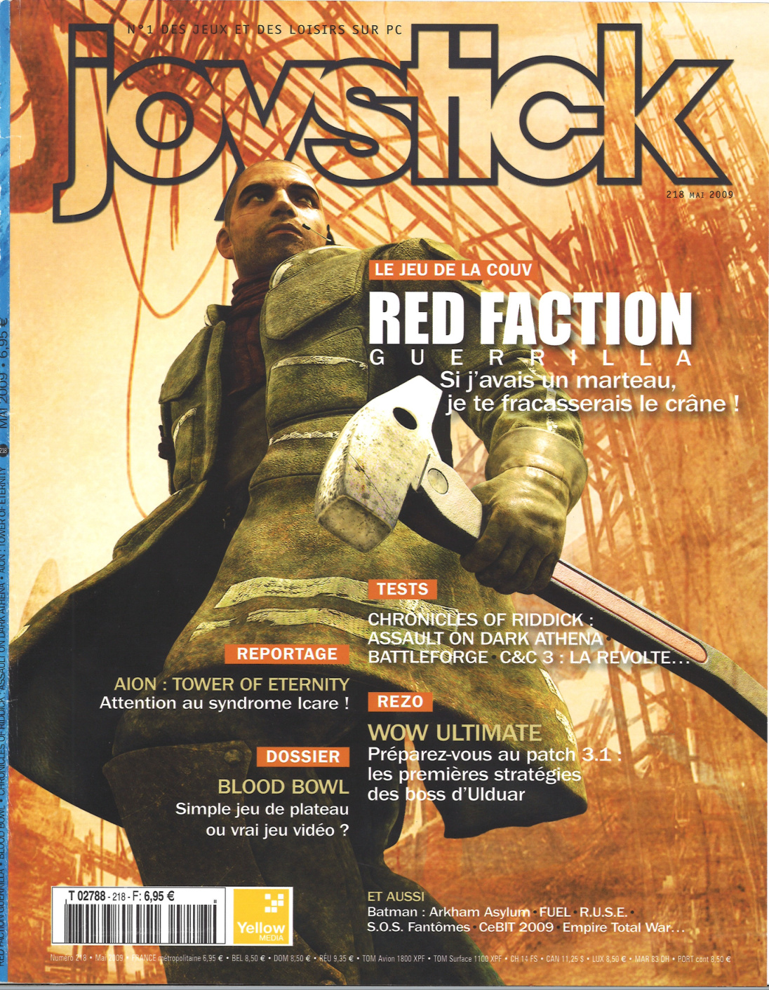 Première page de joystick numero218