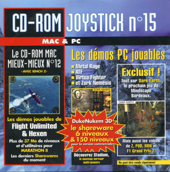 Première page de joystick numerocd073